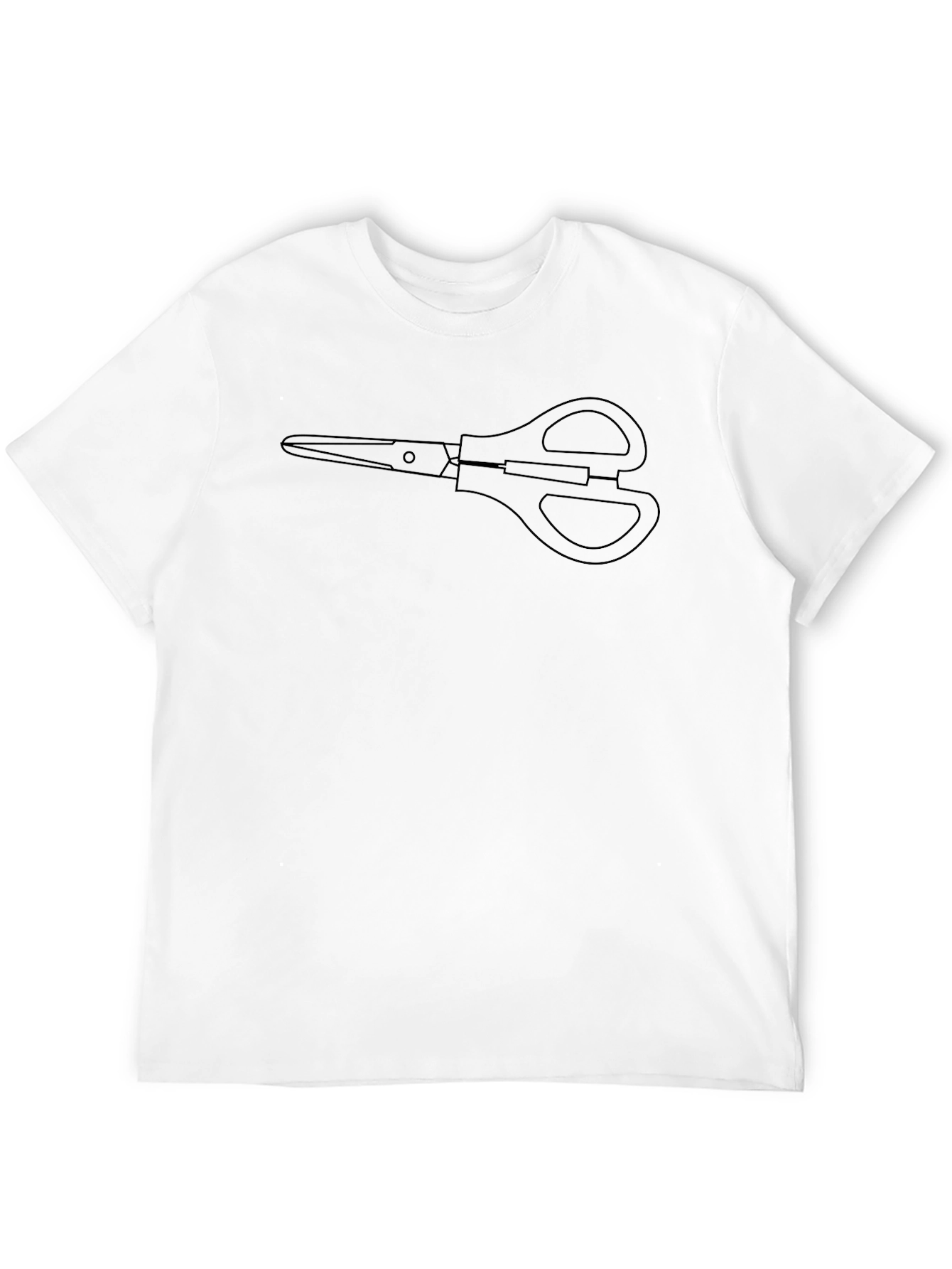 Scissors Graphic Black T-Shirt