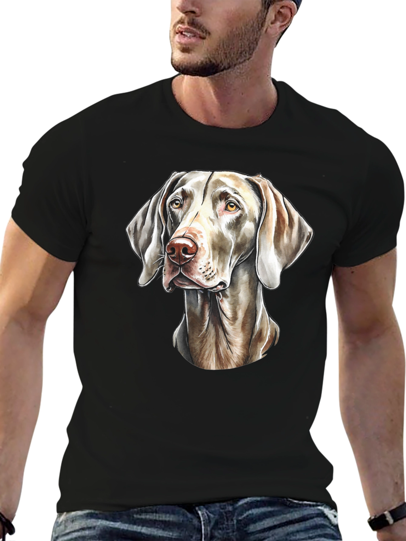 Dog Lovers Tee: Weimaraner Graphic T-Shirt