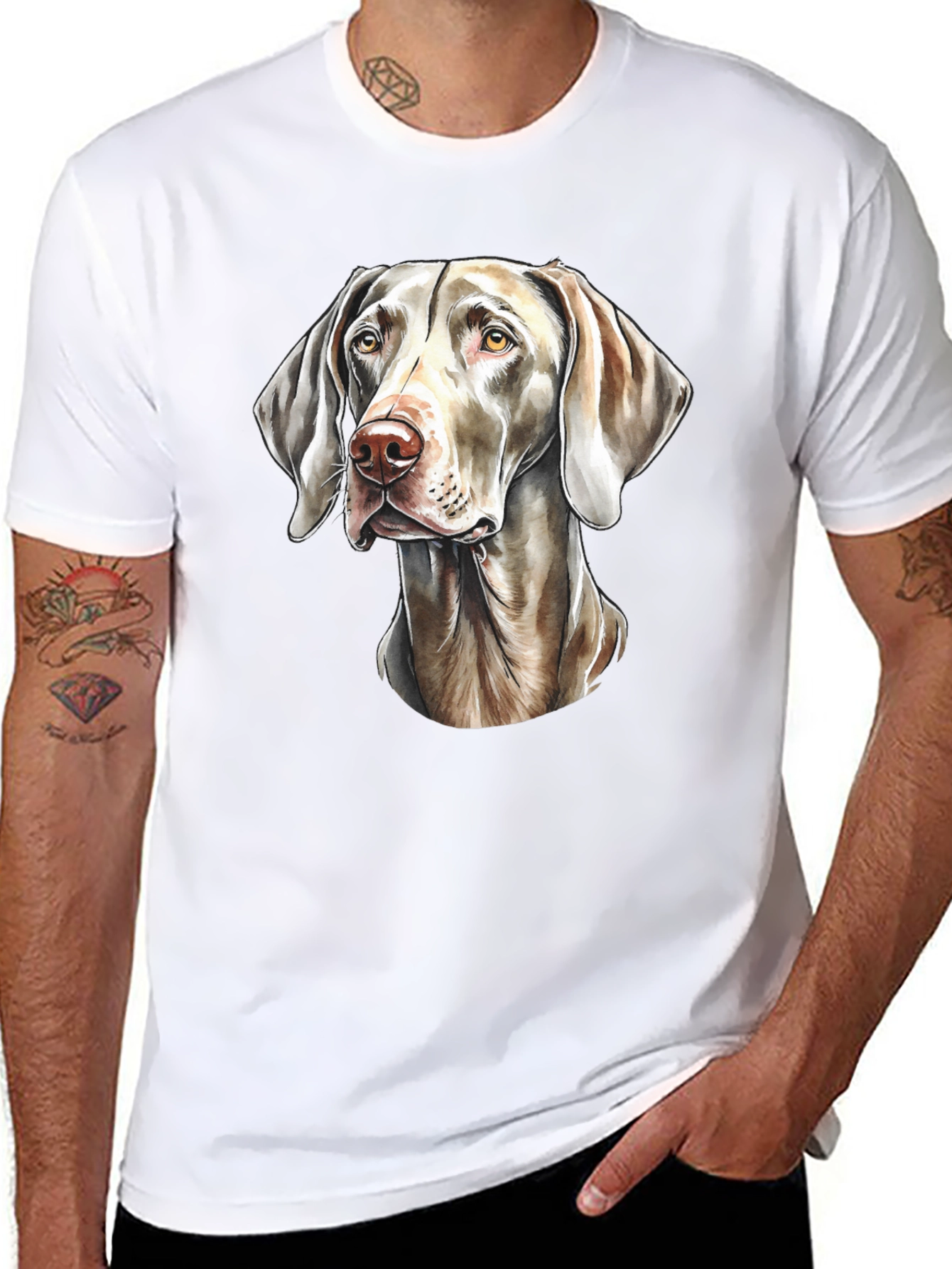 Dog Lovers Tee: Weimaraner Graphic T-Shirt