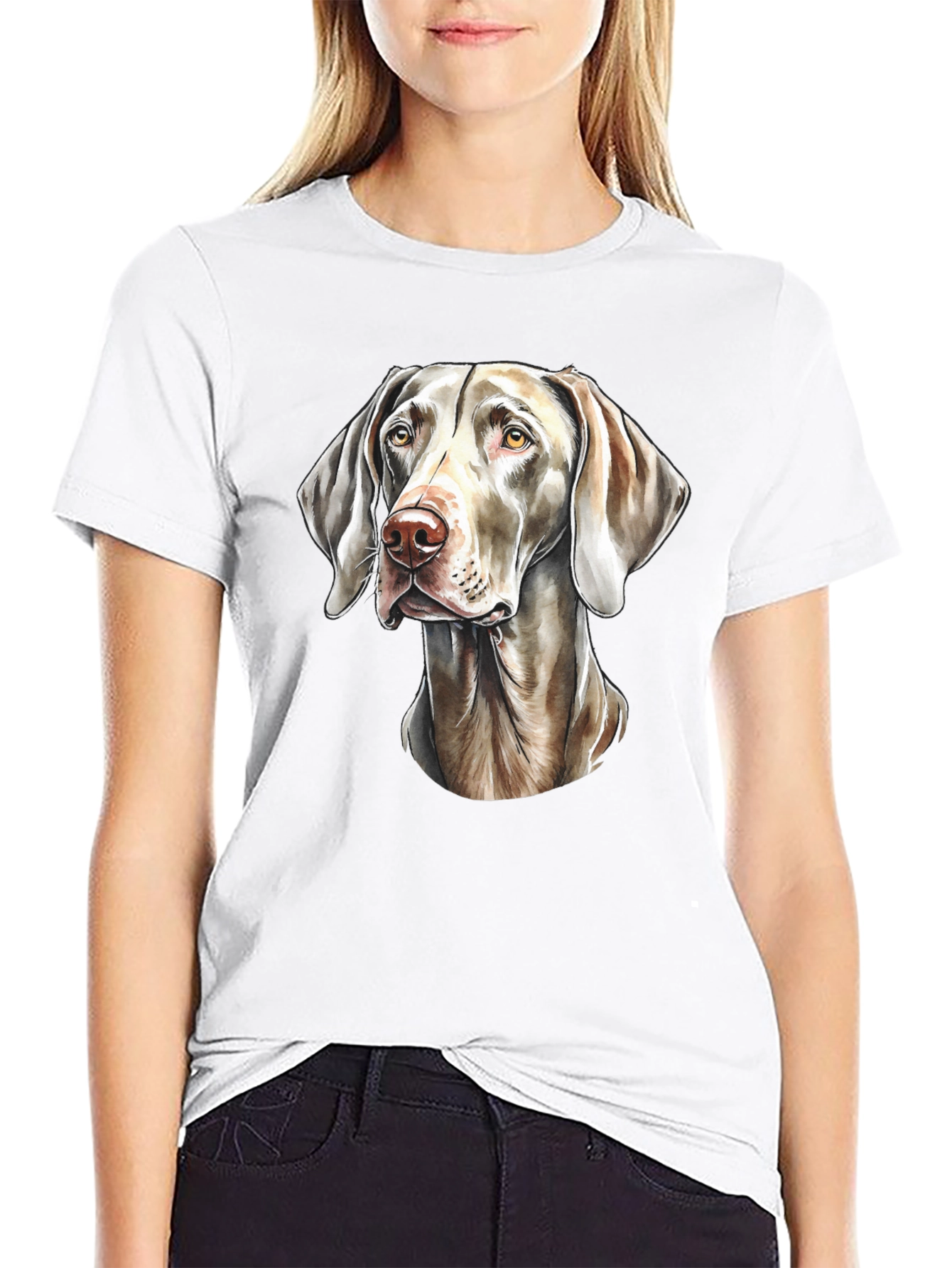 Dog Lovers Tee: Weimaraner Graphic T-Shirt