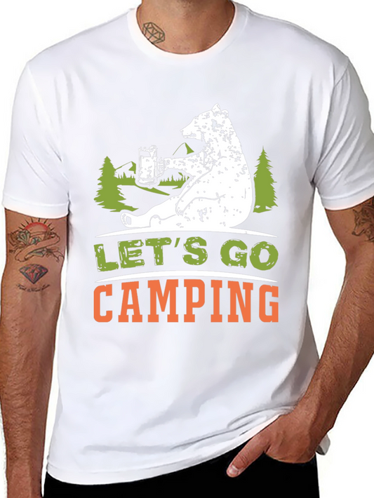 Lets Go Camping Bear T-Shirt