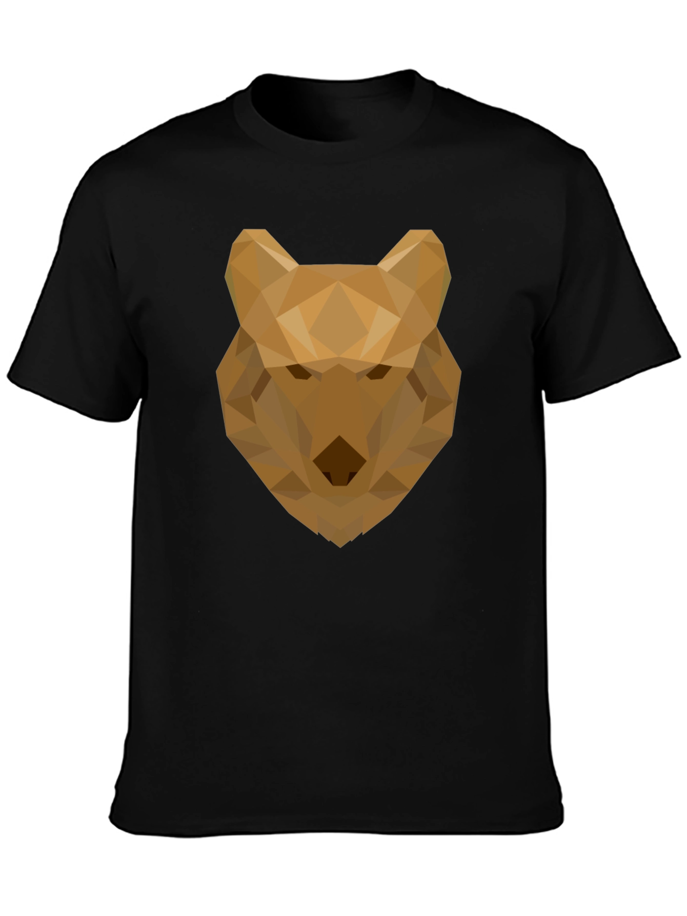Geometric Wolf Graphic Tee - Modern Style