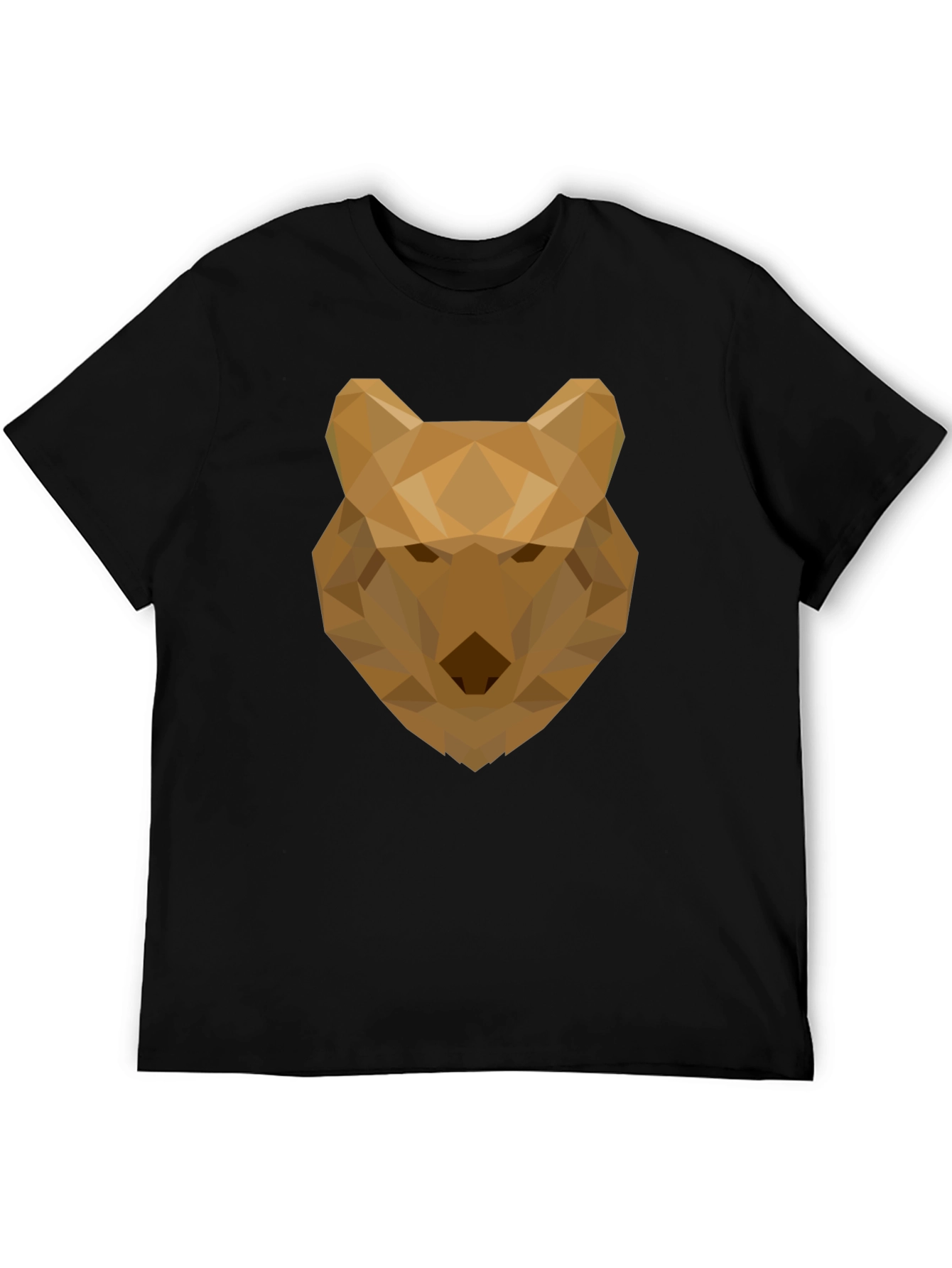 Geometric Wolf Graphic Tee - Modern Style
