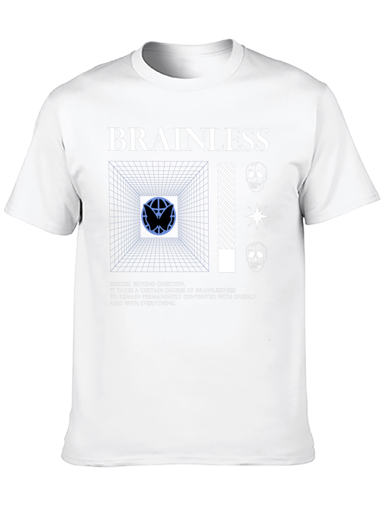 Brainless Graphic Tee - Edgy Streetwear T-Shirt