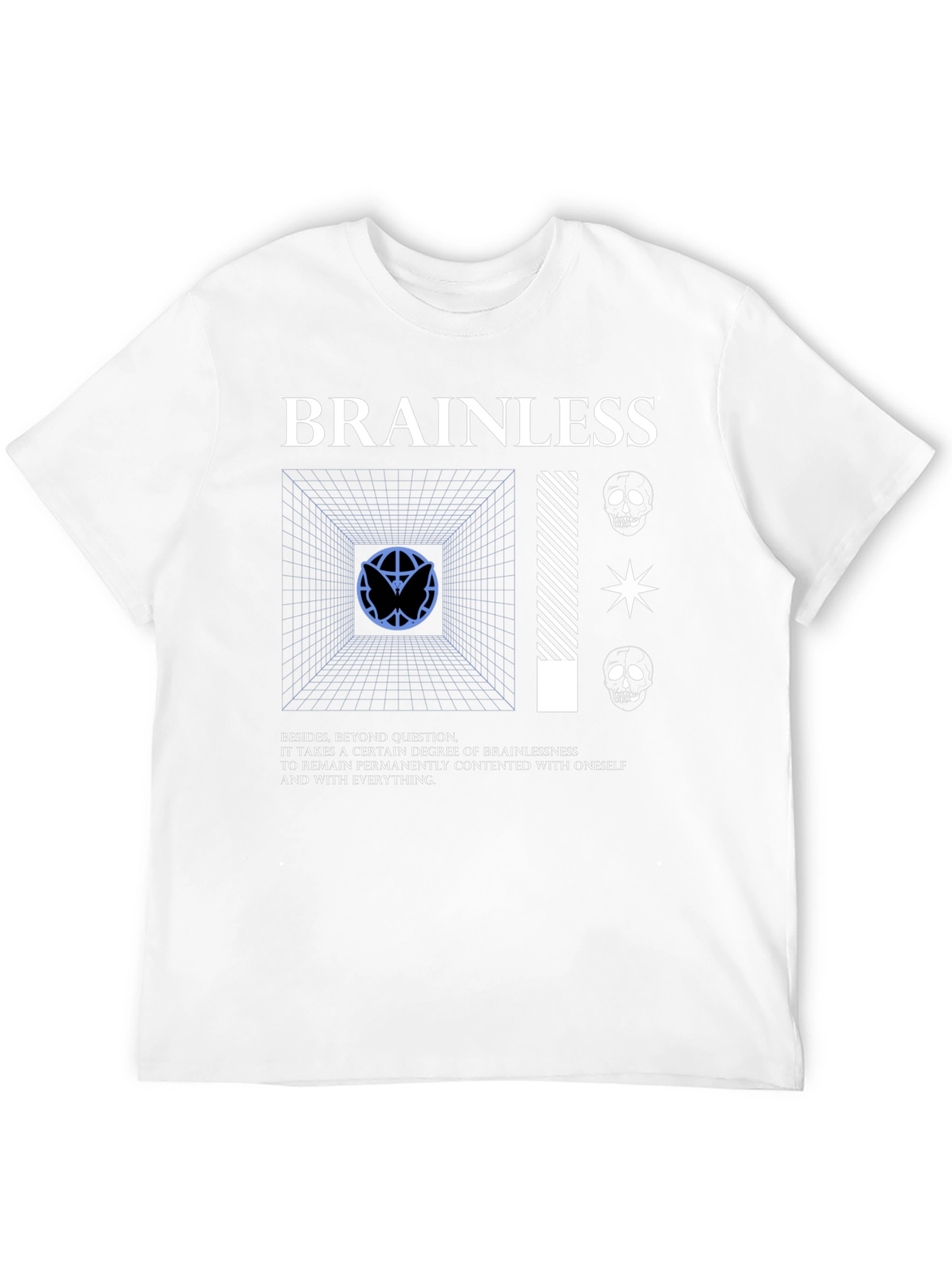 Brainless Graphic Tee - Edgy Streetwear T-Shirt