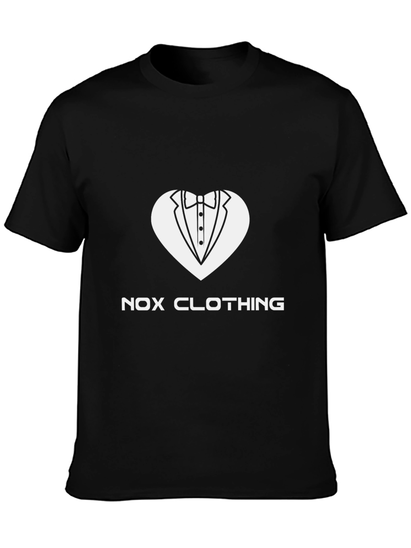 Nox Clothing Tuxedo Heart Graphic Tee - Black