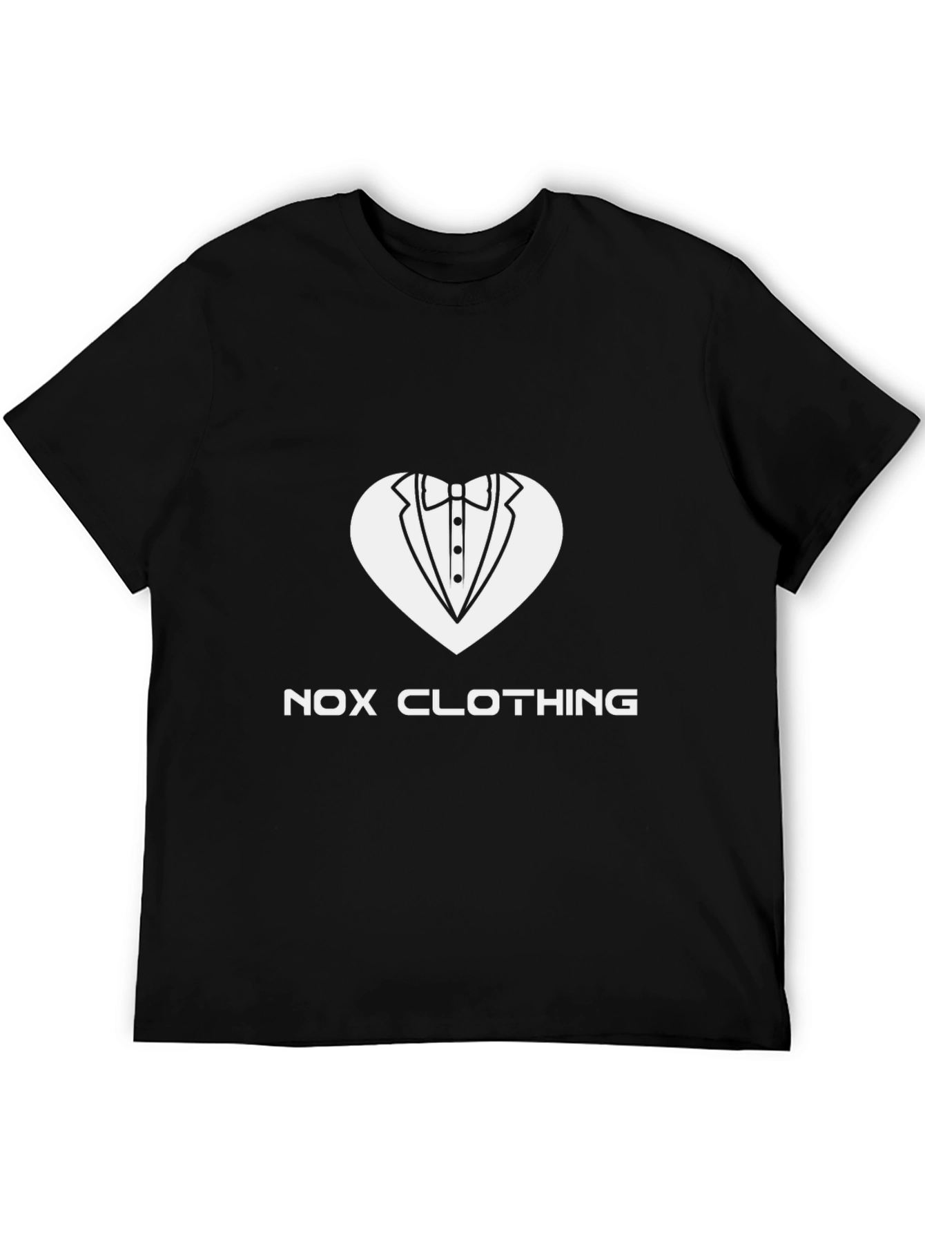 Nox Clothing Tuxedo Heart Graphic Tee - Black