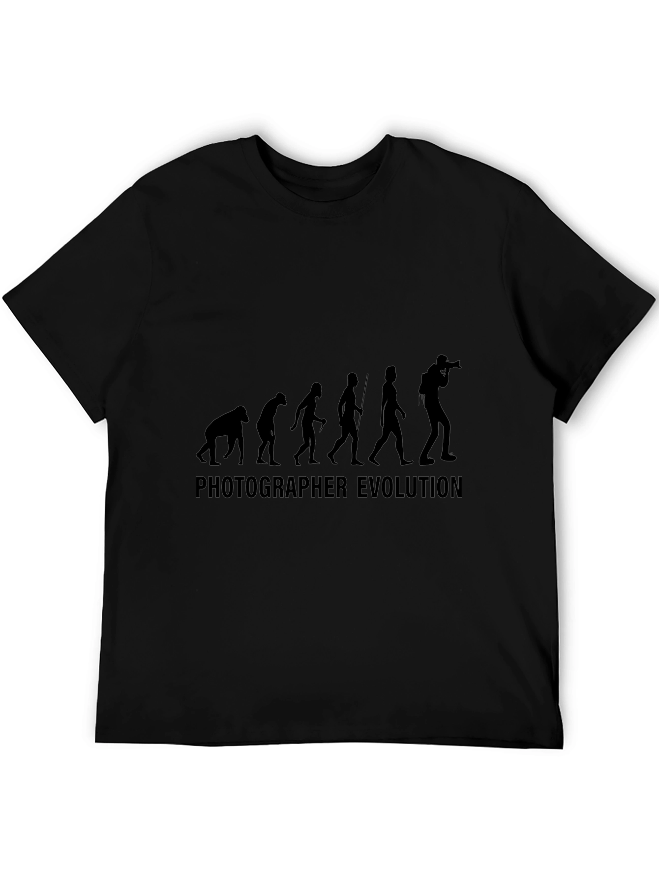 Photographer Evolution T-Shirt - Black