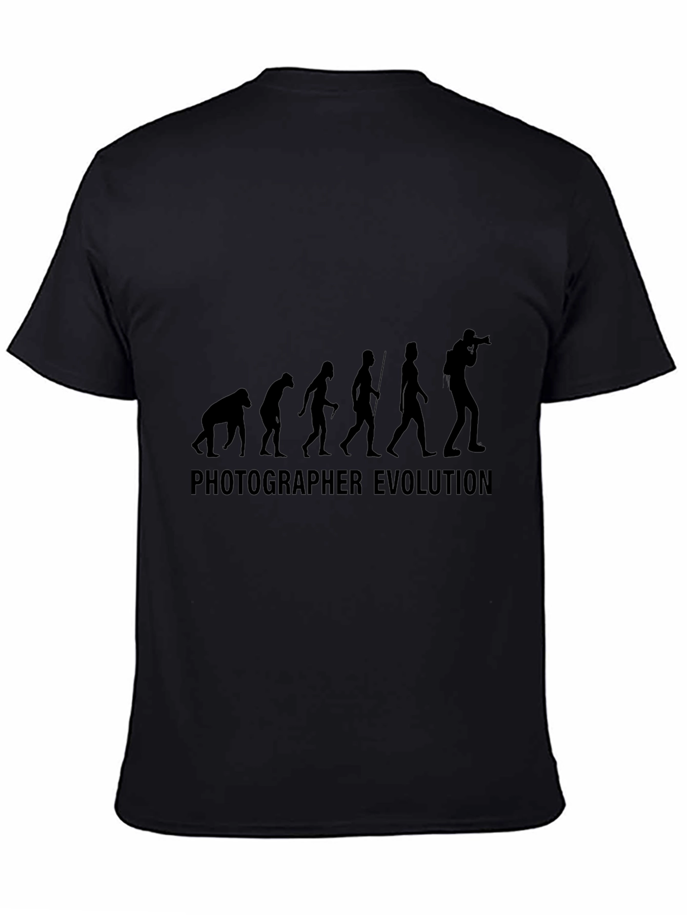 Photographer Evolution T-Shirt - Black