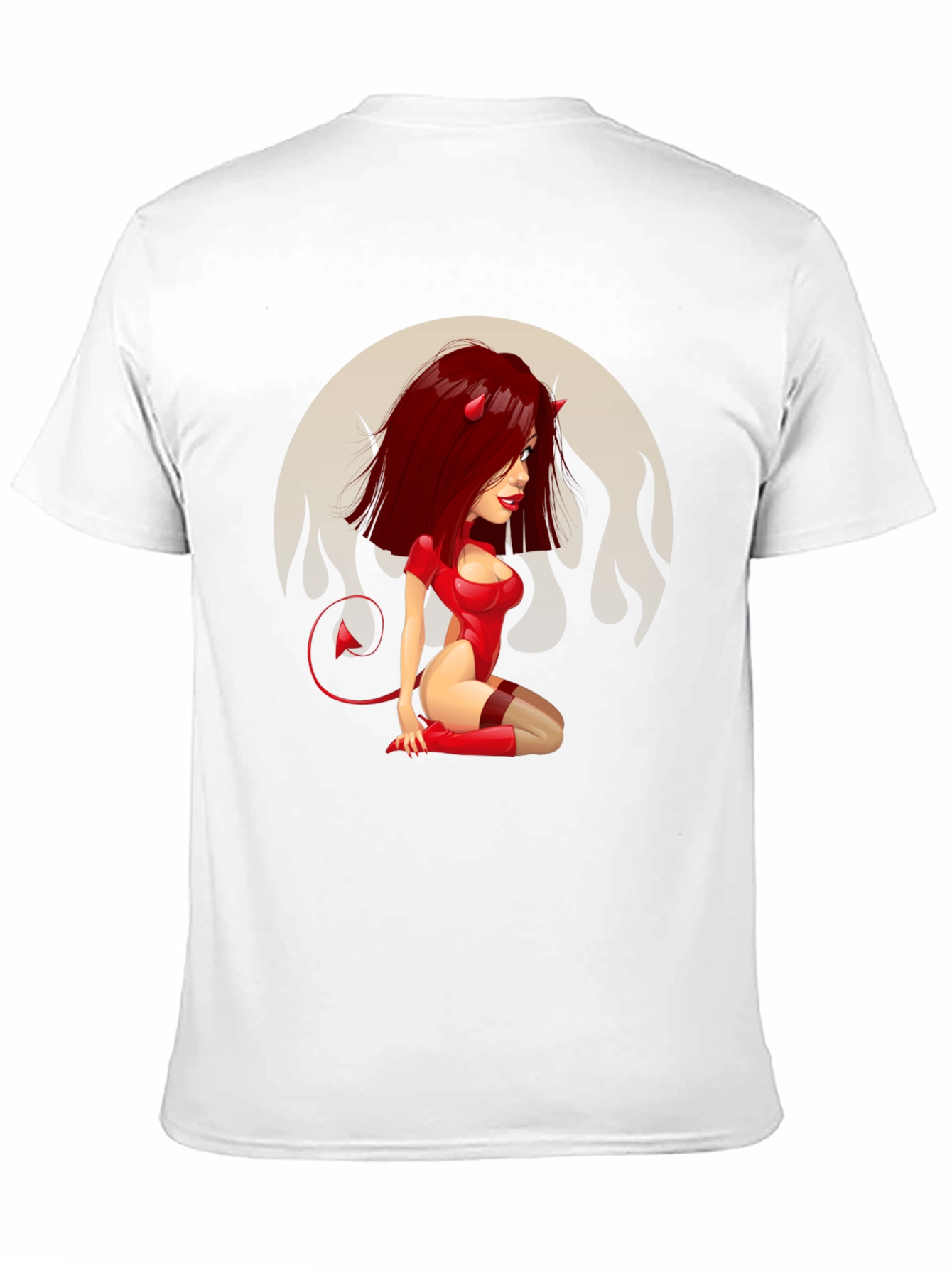Devil Girl Graphic Tee - Mens Black T-Shirt