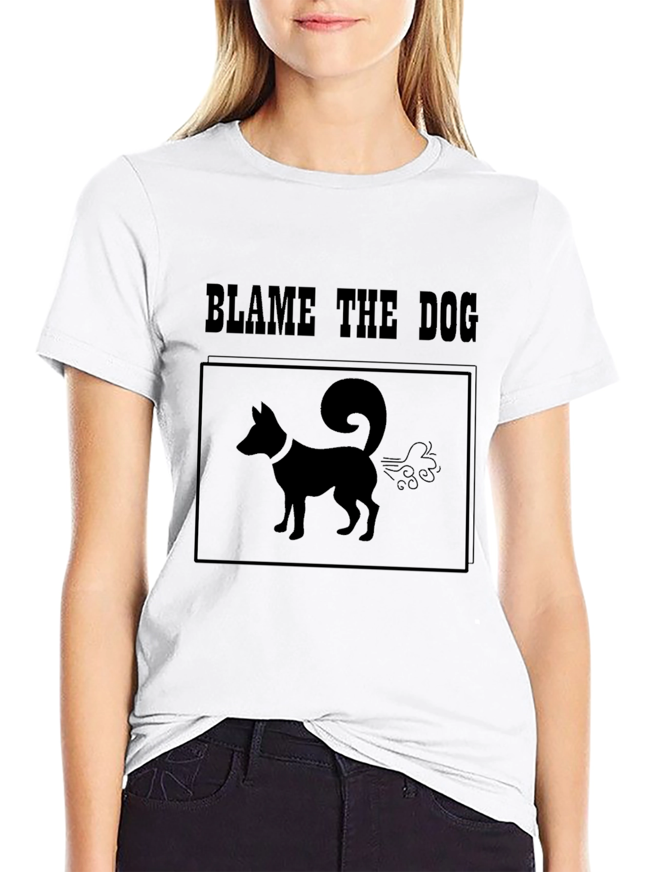 Blame The Dog T-Shirt – Funny Dog Lover Graphic Tee