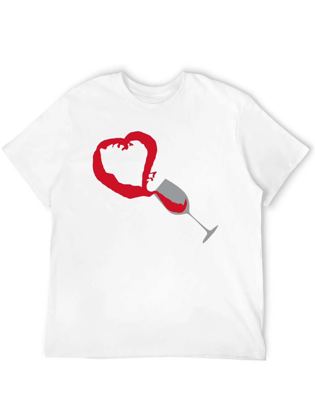 Wine Heart T-Shirt - Valentines Day Gift