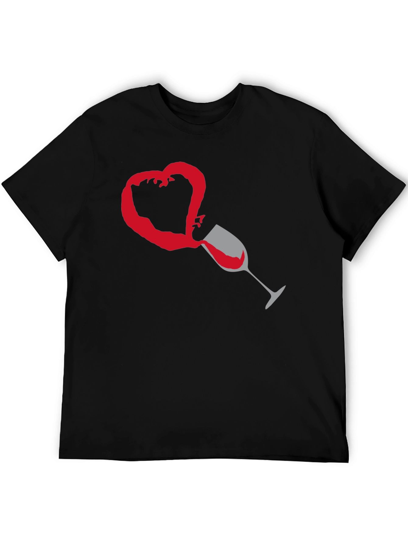 Wine Heart T-Shirt - Valentines Day Gift