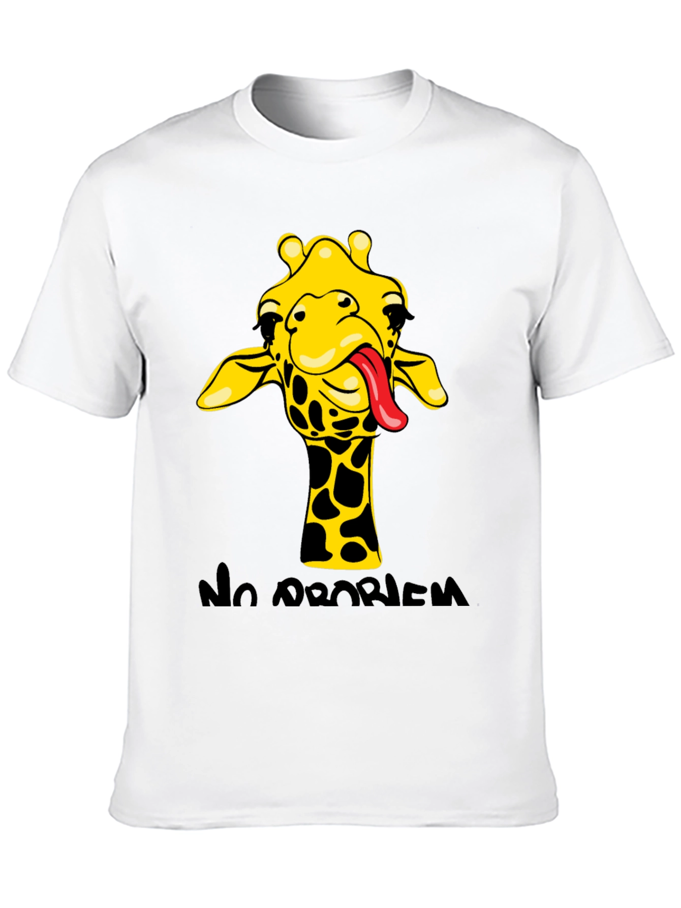 Funny Giraffe No Problem Graphic Tee