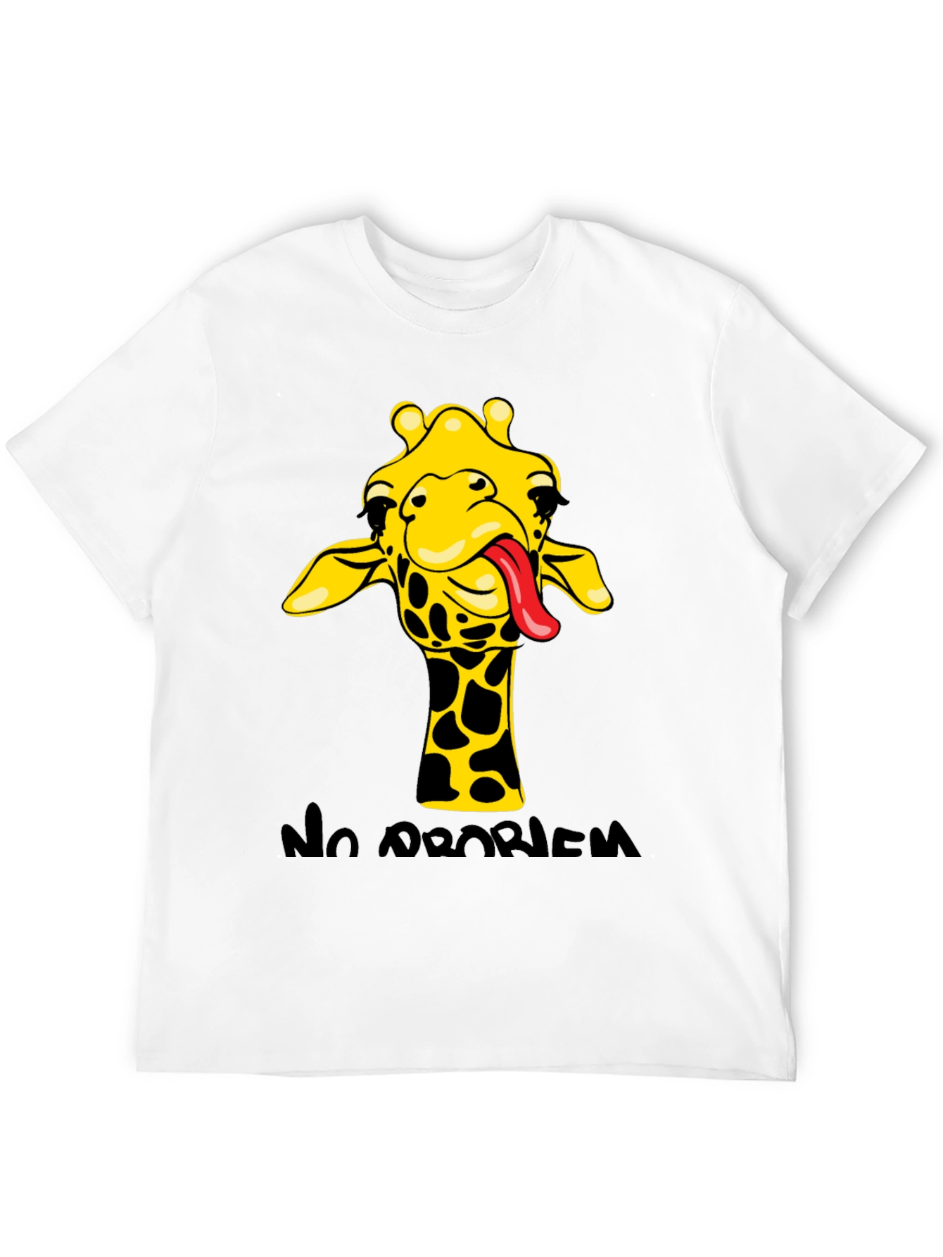 Funny Giraffe No Problem Graphic Tee
