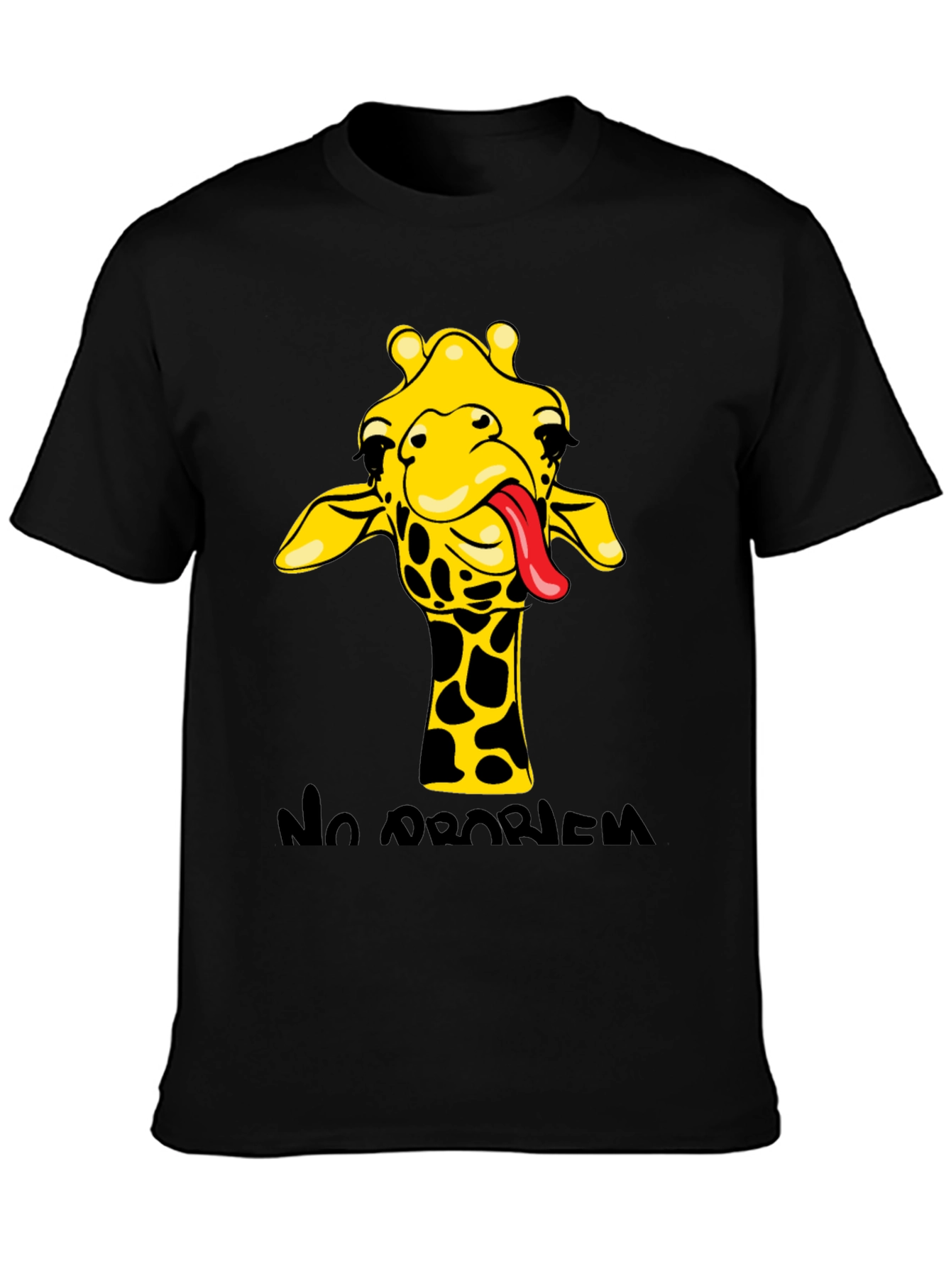 Funny Giraffe No Problem Graphic Tee