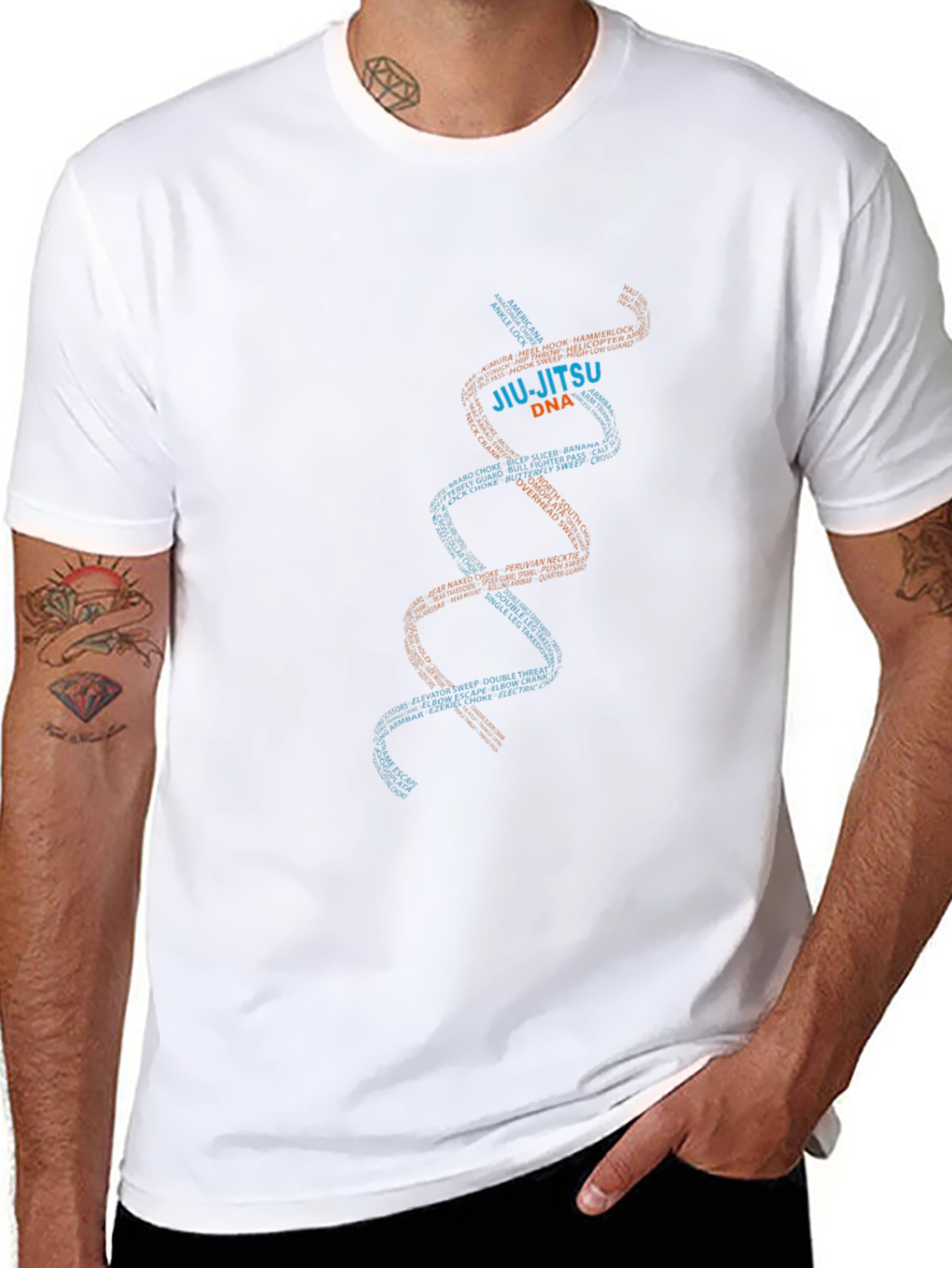 Jiu-Jitsu DNA Graphic T-Shirt - Martial Arts Tee