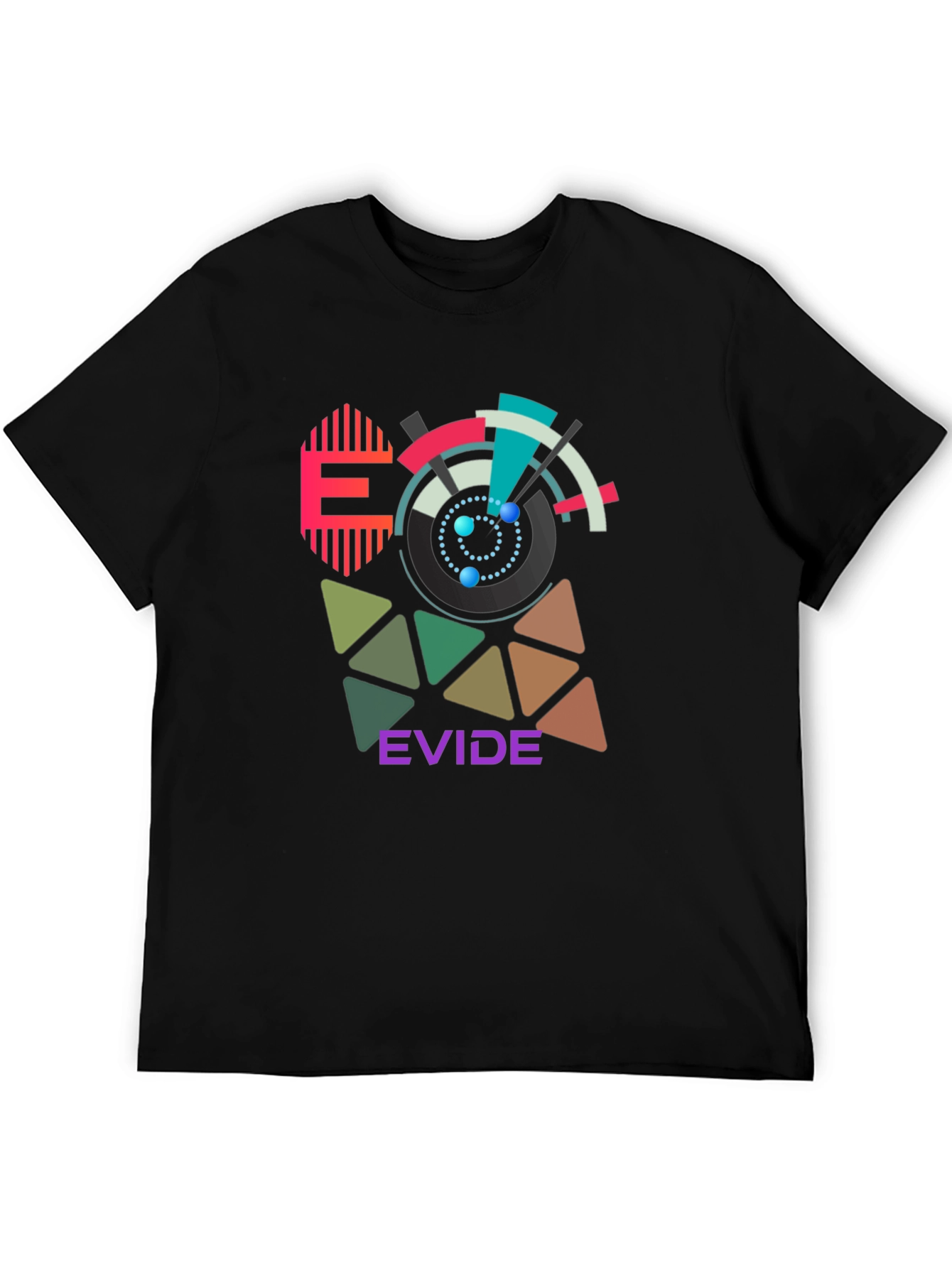 Geometric Design T-Shirt - EVIDE Graphic Tee
