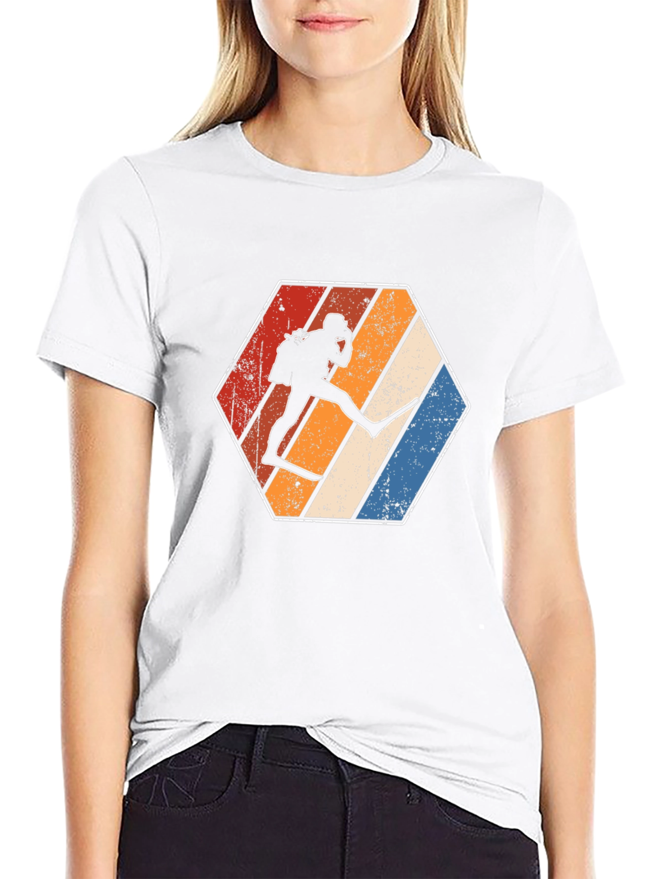 Retro Diver Silhouette Graphic Tee