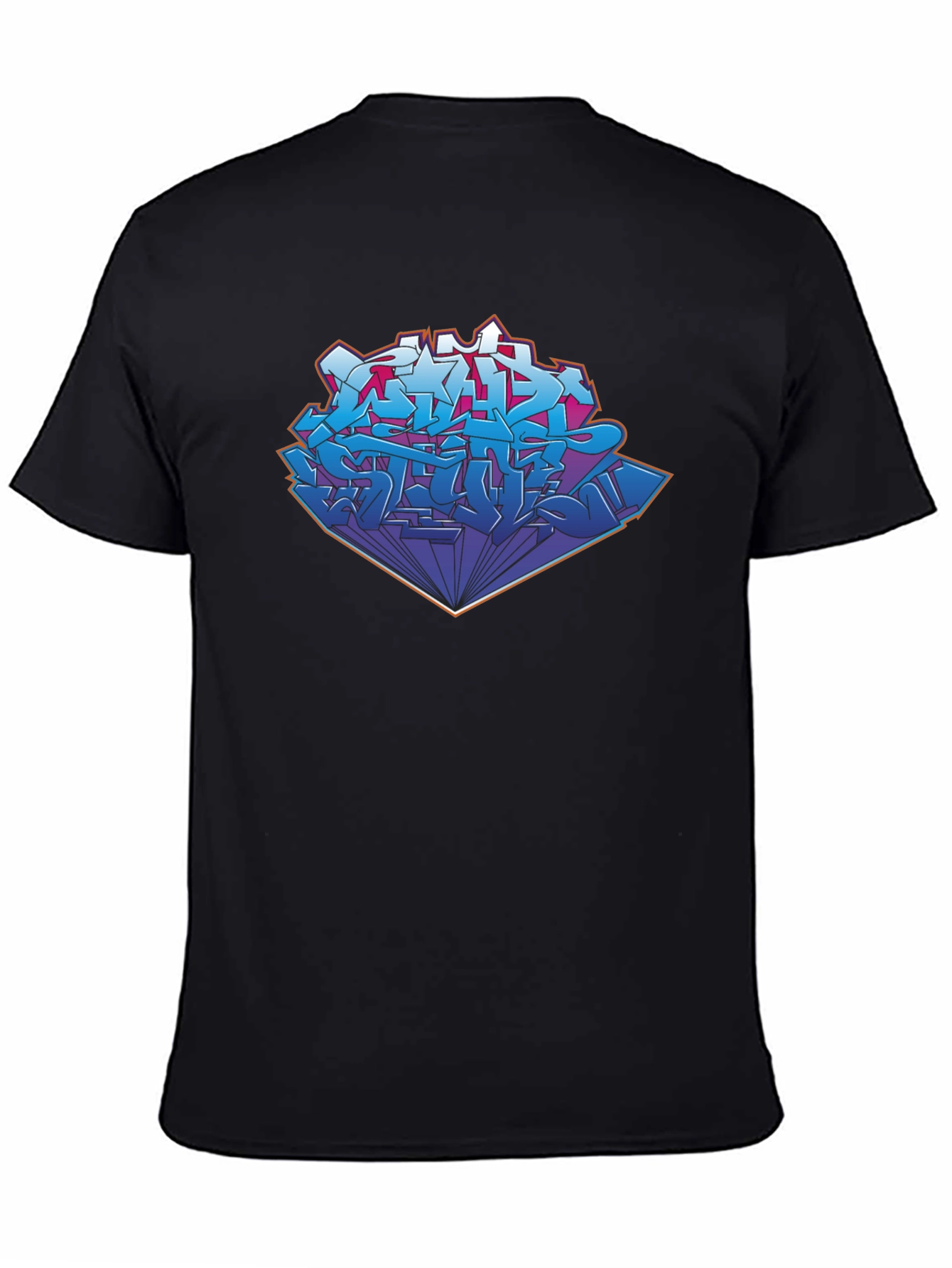 Graffiti Art Graphic Black T-Shirt