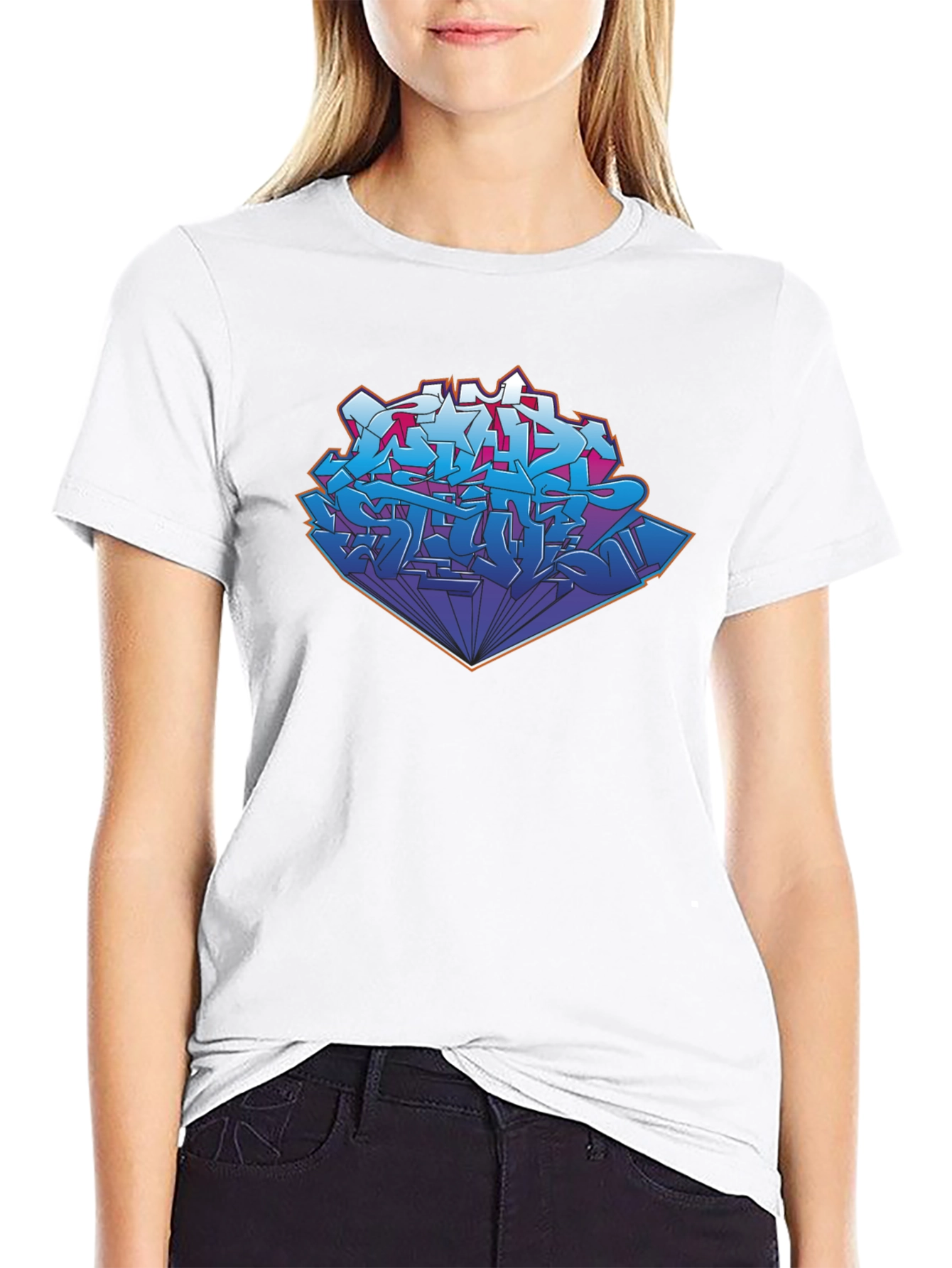 Graffiti Art Graphic Black T-Shirt
