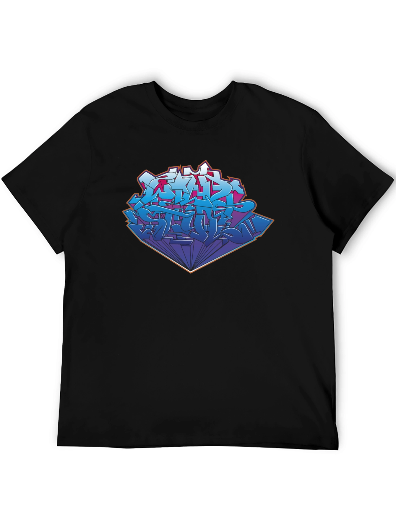 Graffiti Art Graphic Black T-Shirt