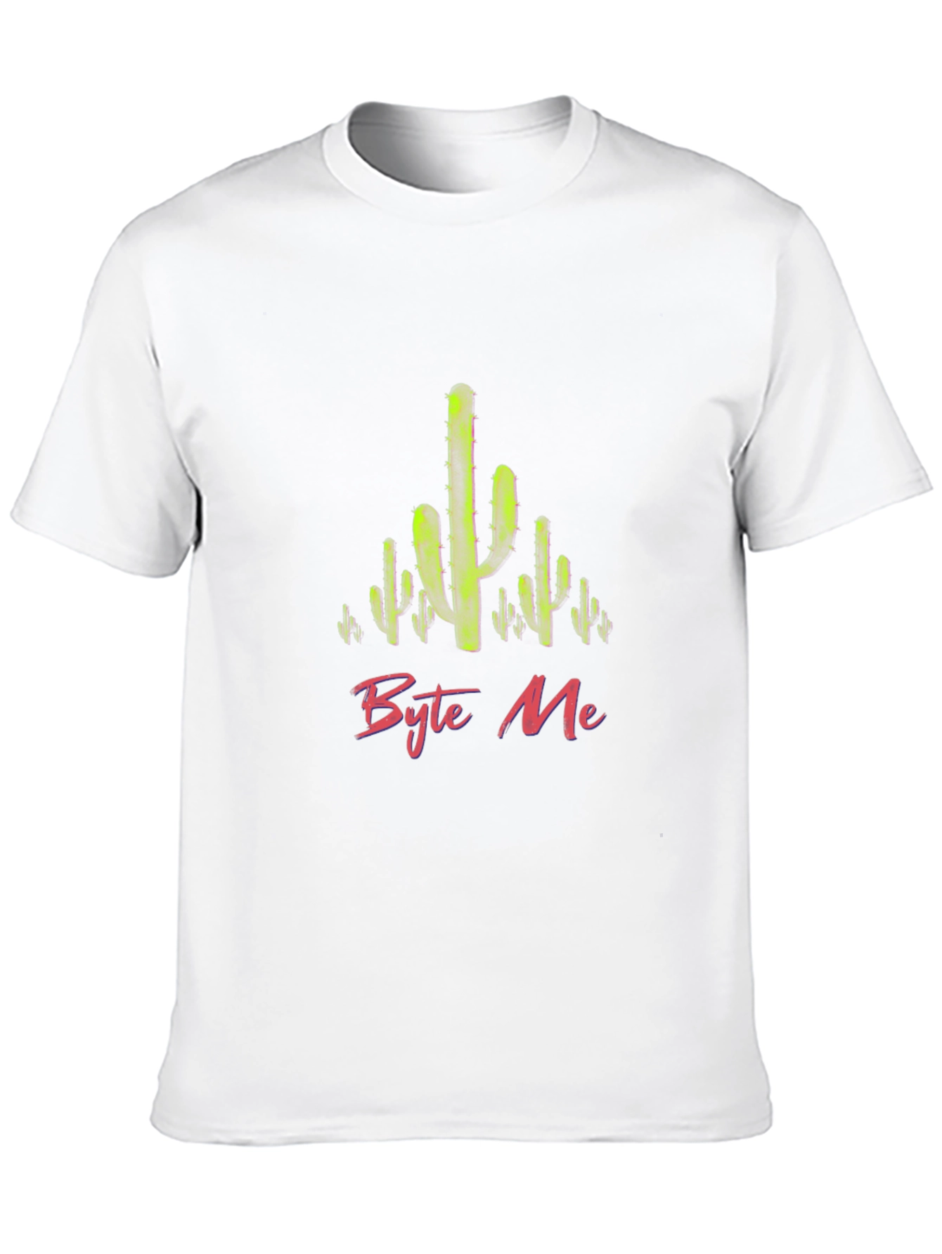 Byte Me Cactus Graphic T-Shirt