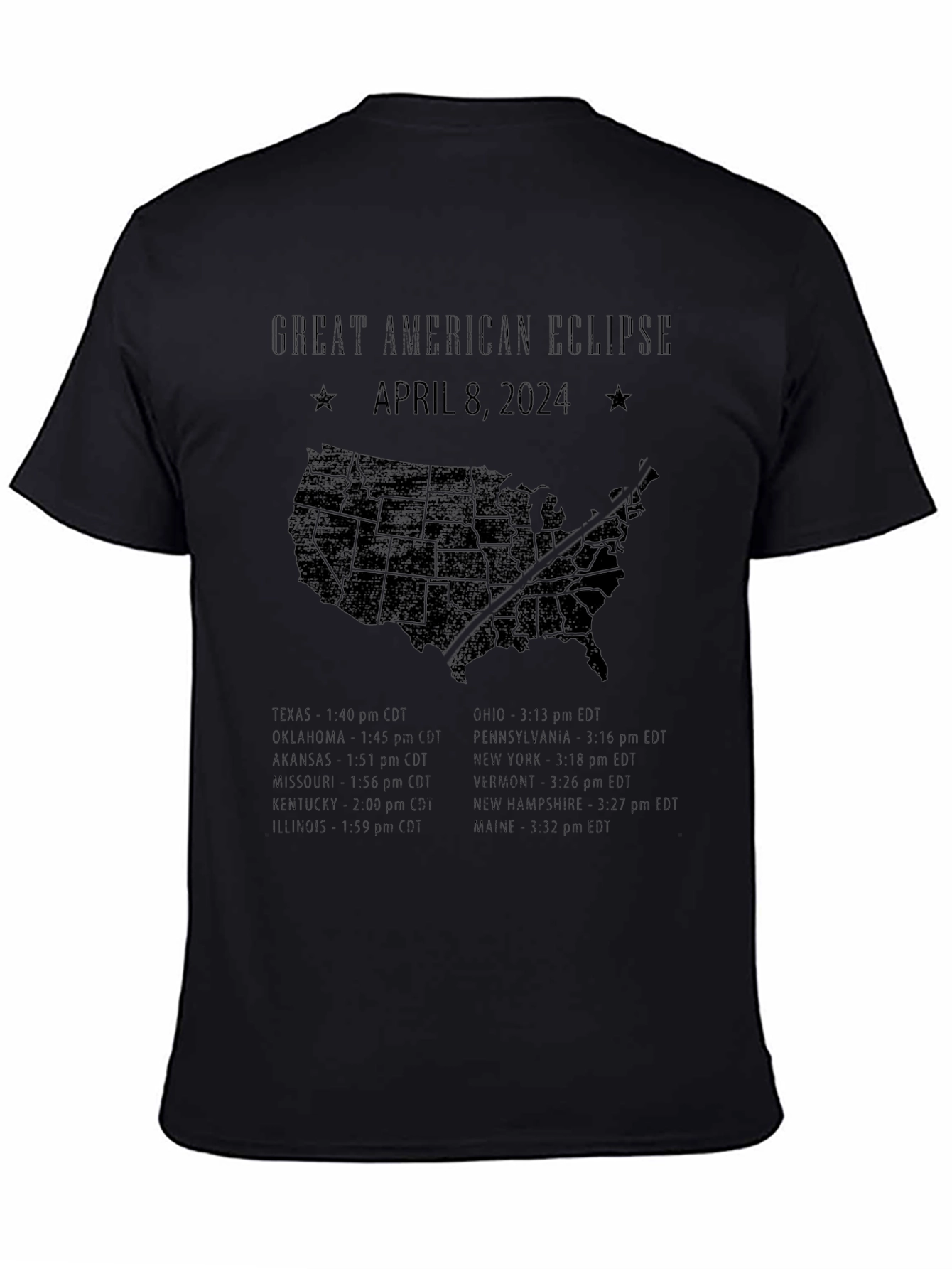 Great American Eclipse April 8 2024 T-Shirt