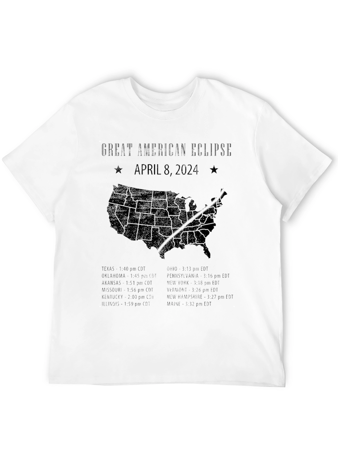 Great American Eclipse April 8 2024 T-Shirt