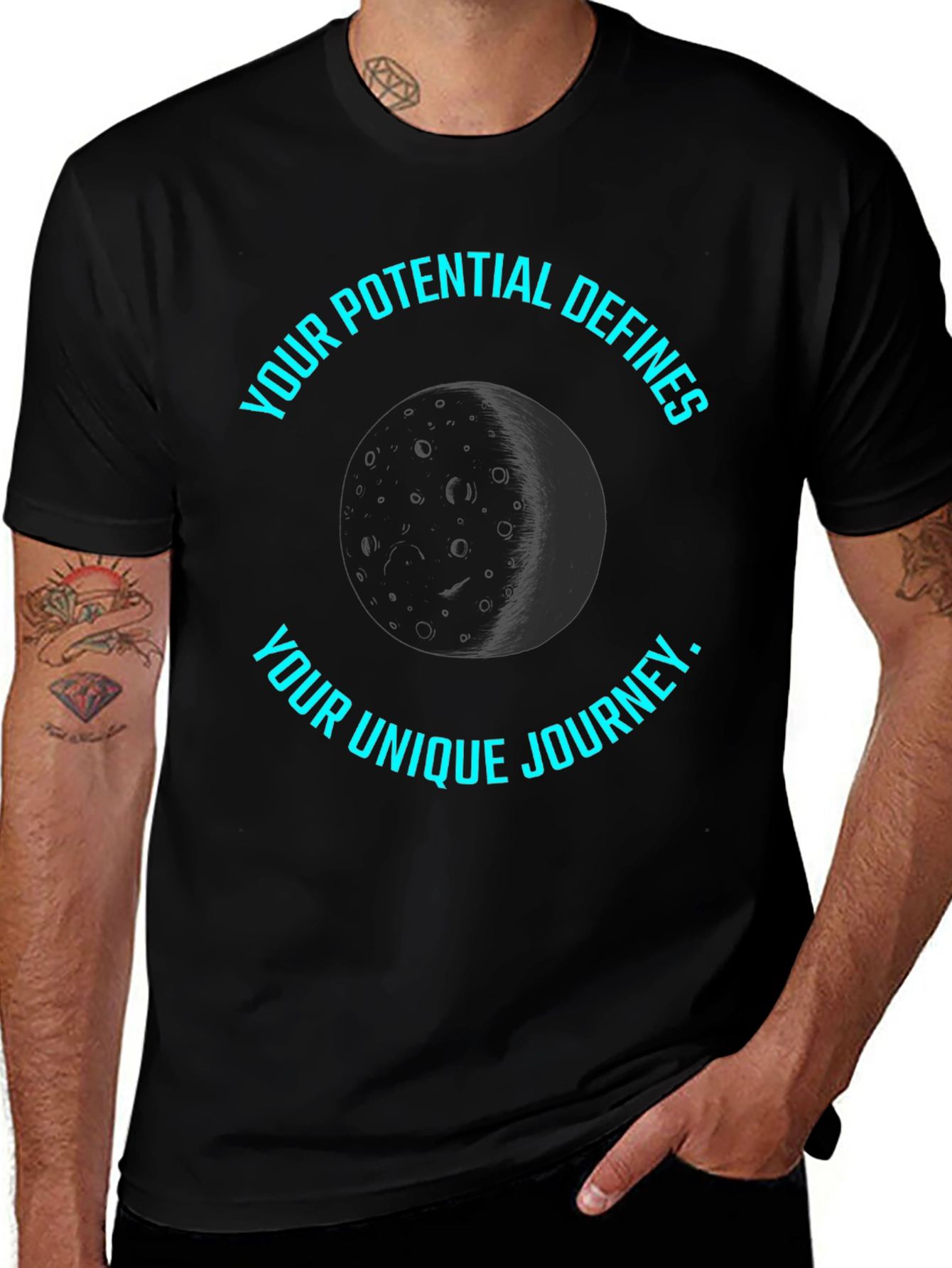 Potential Defines Journey Graphic Tee - Black
