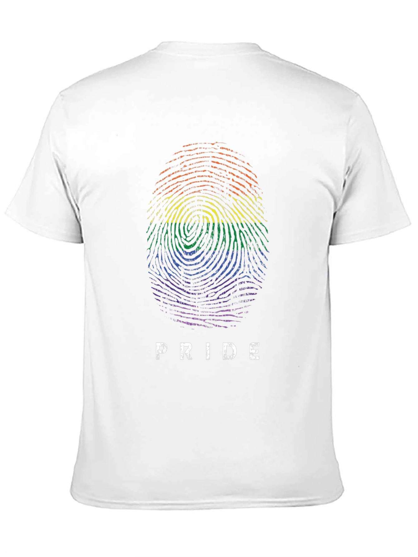 Pride Fingerprint Graphic Tee - Black