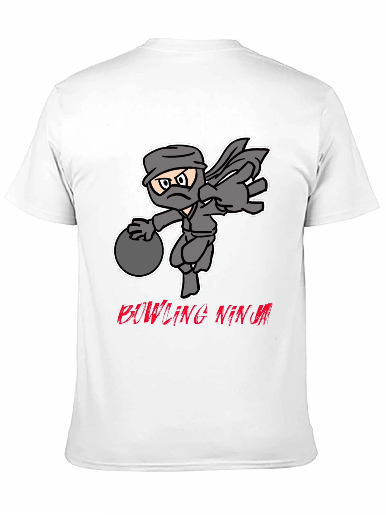 Bowling Ninja Graphic Tee - Strike with Stealth!