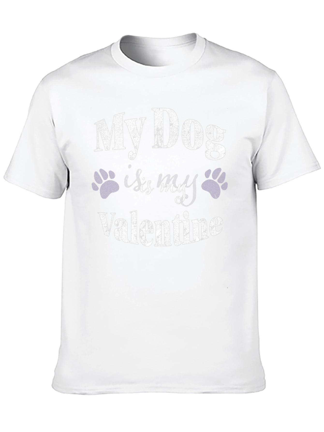 My Dog Is My Valentine T-Shirt – Cute Dog Lover Valentine Tee