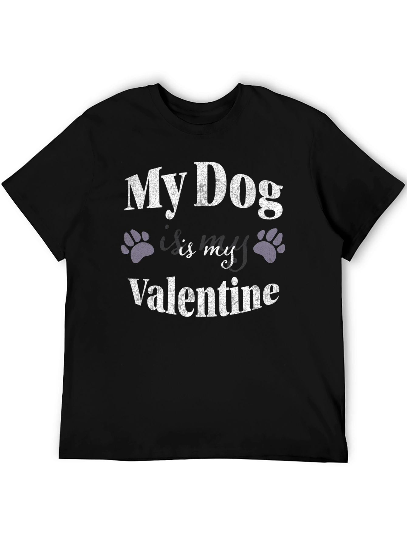 My Dog Is My Valentine T-Shirt – Cute Dog Lover Valentine Tee