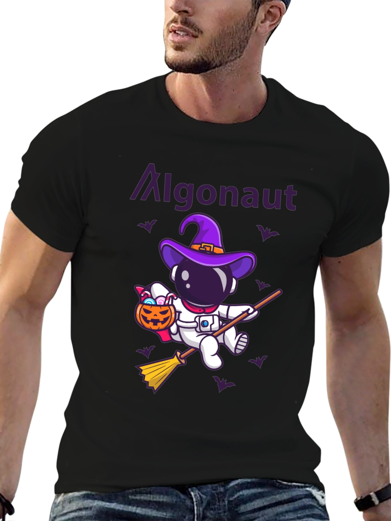 Algonaunt Halloween Astronaut Graphic Tee