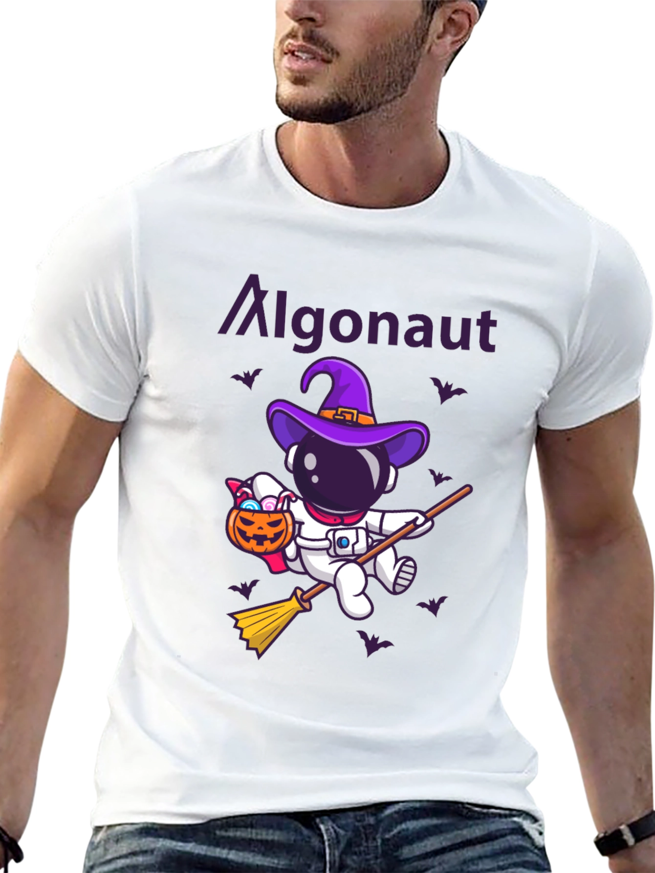 Algonaunt Halloween Astronaut Graphic Tee