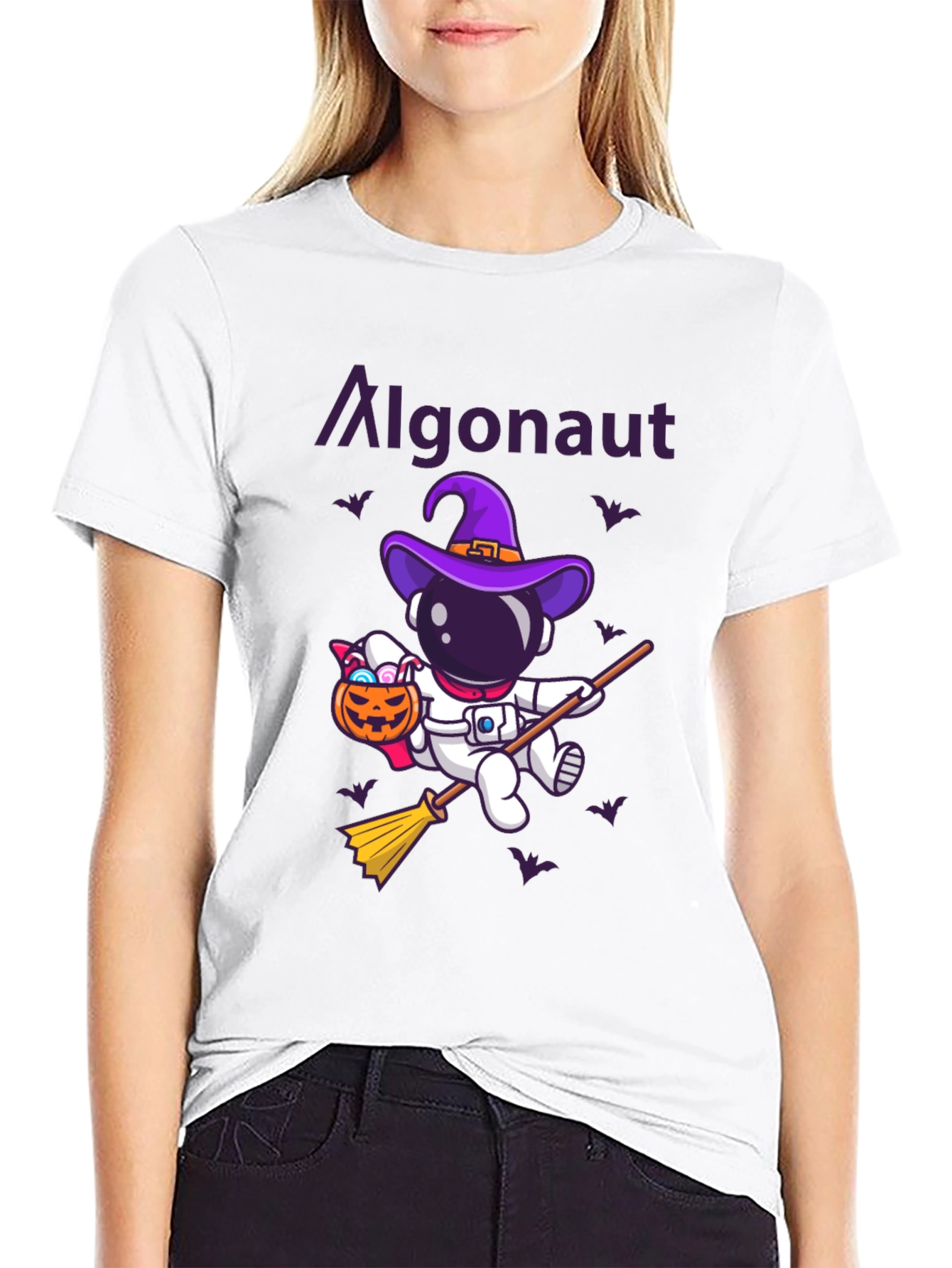 Algonaunt Halloween Astronaut Graphic Tee