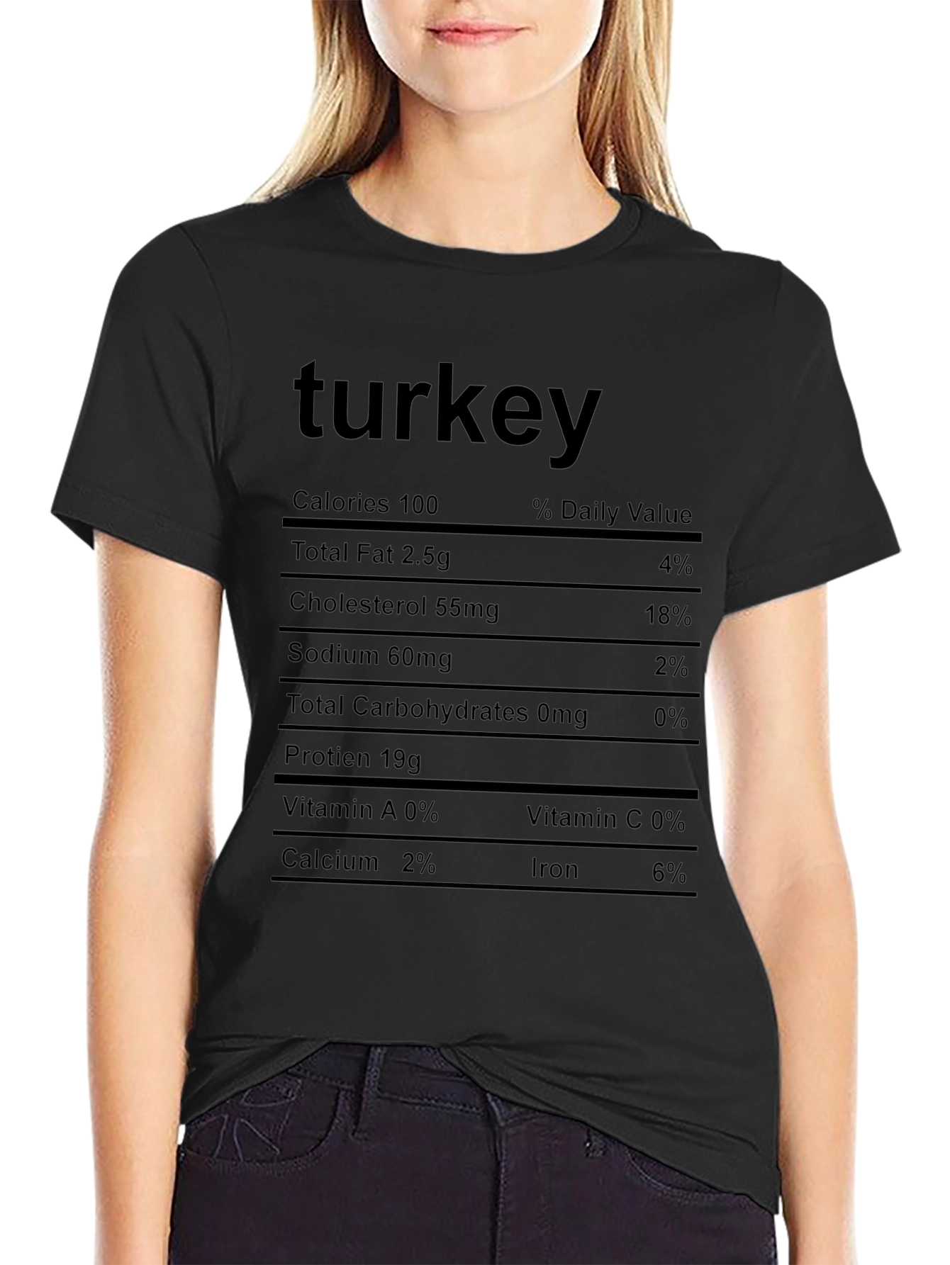 Turkey Nutrition Facts T-Shirt