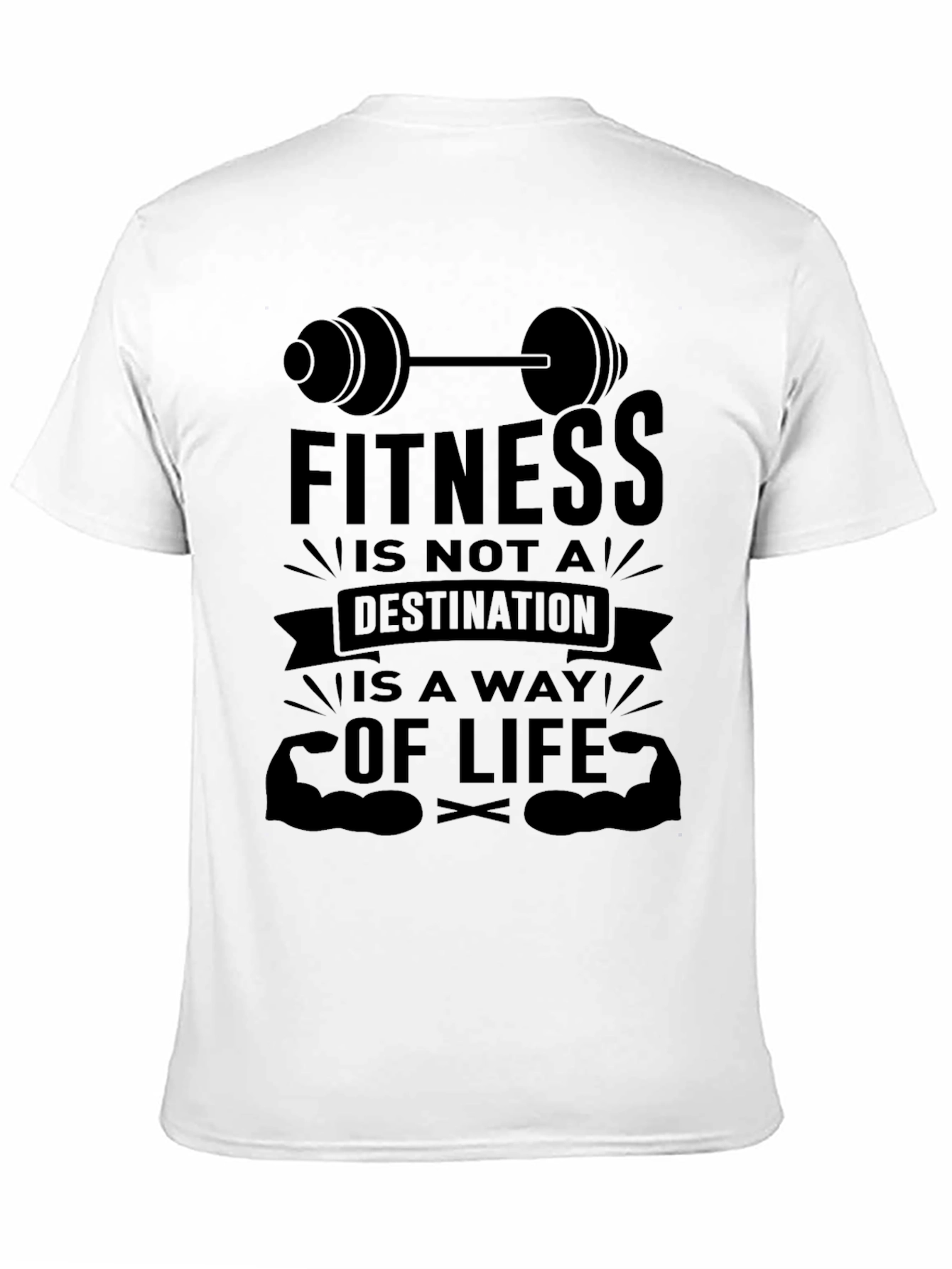 Fitness is a Way of Life Graphic T-Shirt