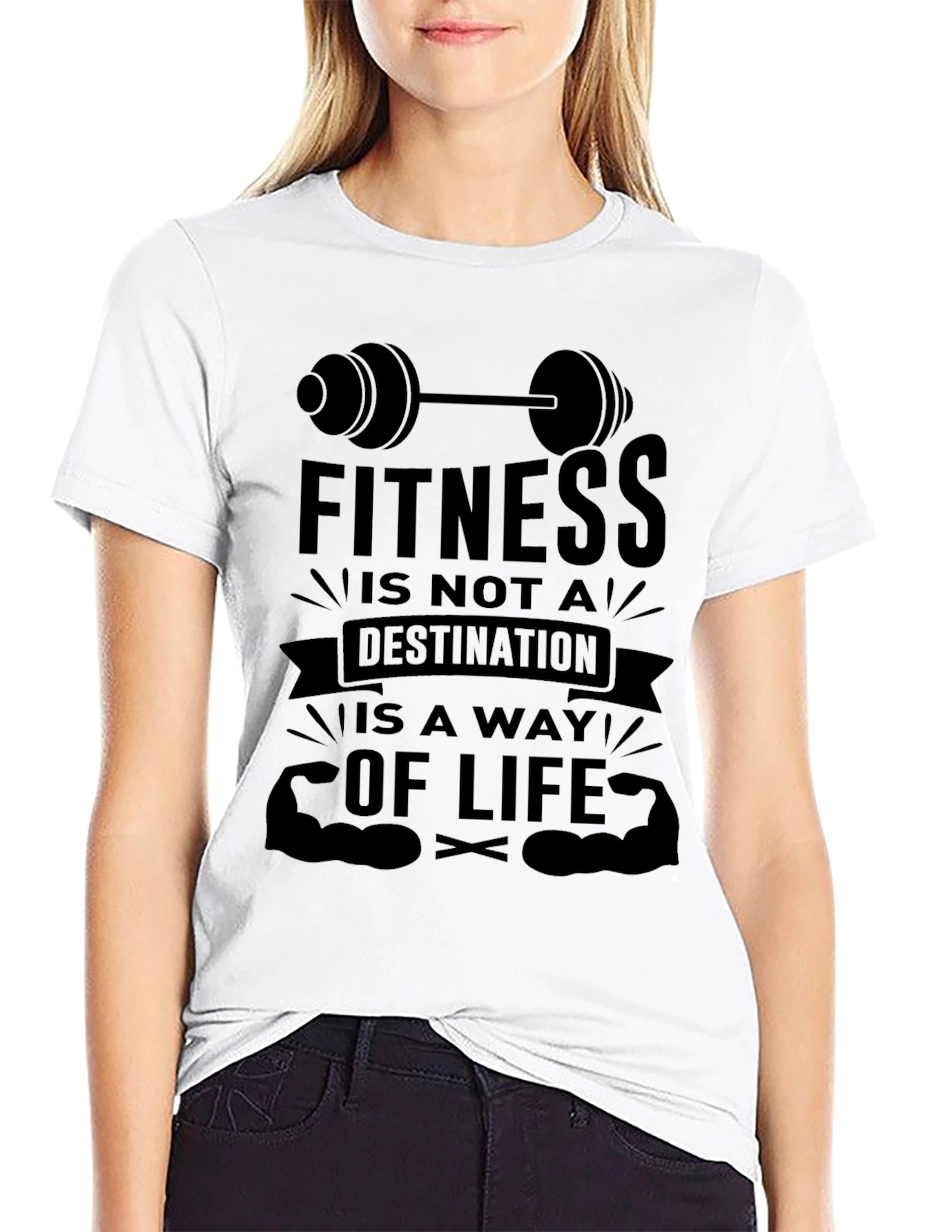 Fitness is a Way of Life Graphic T-Shirt