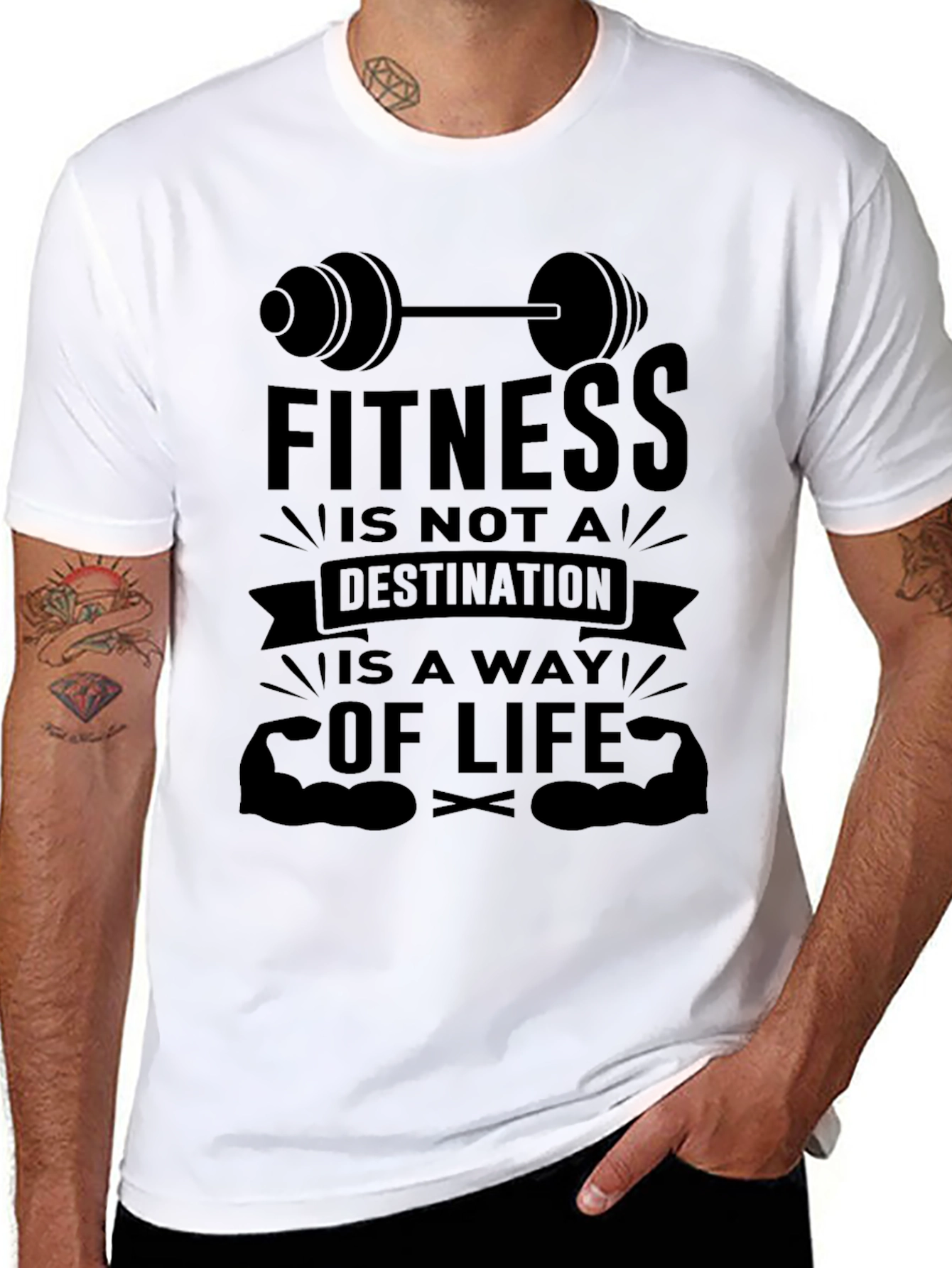 Fitness is a Way of Life Graphic T-Shirt