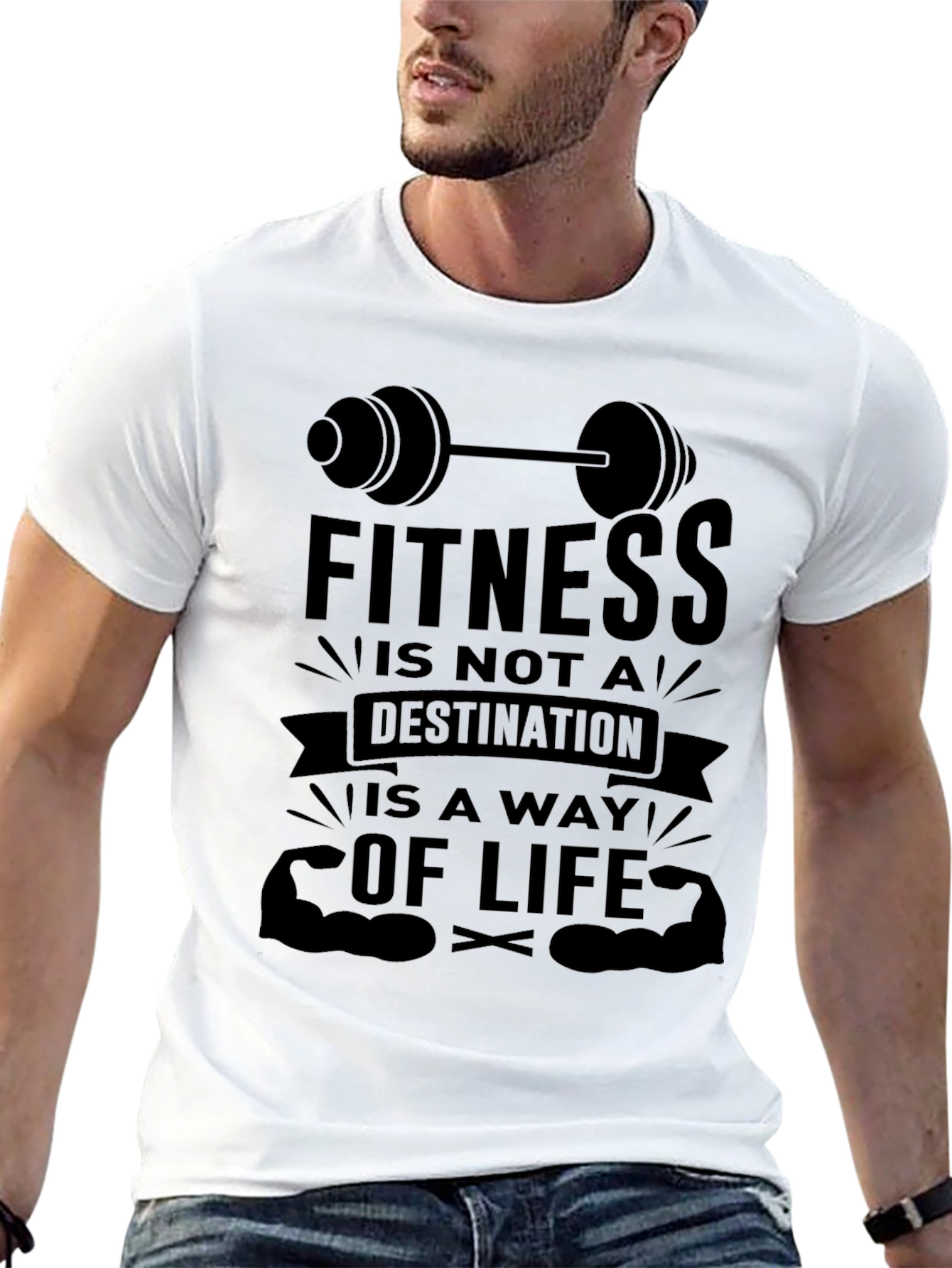 Fitness is a Way of Life Graphic T-Shirt