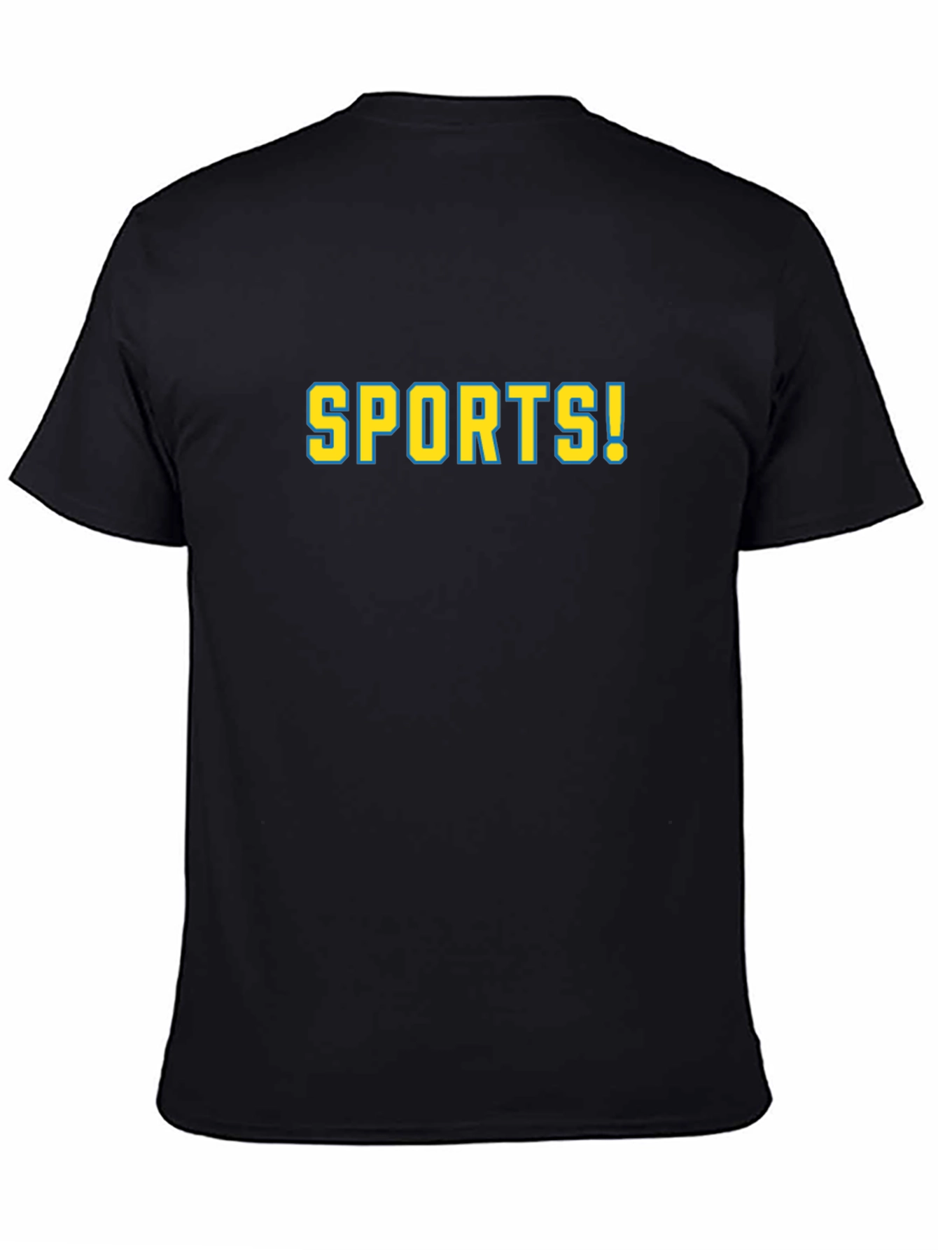 Sports! Graphic Tee - Black Cotton T-Shirt
