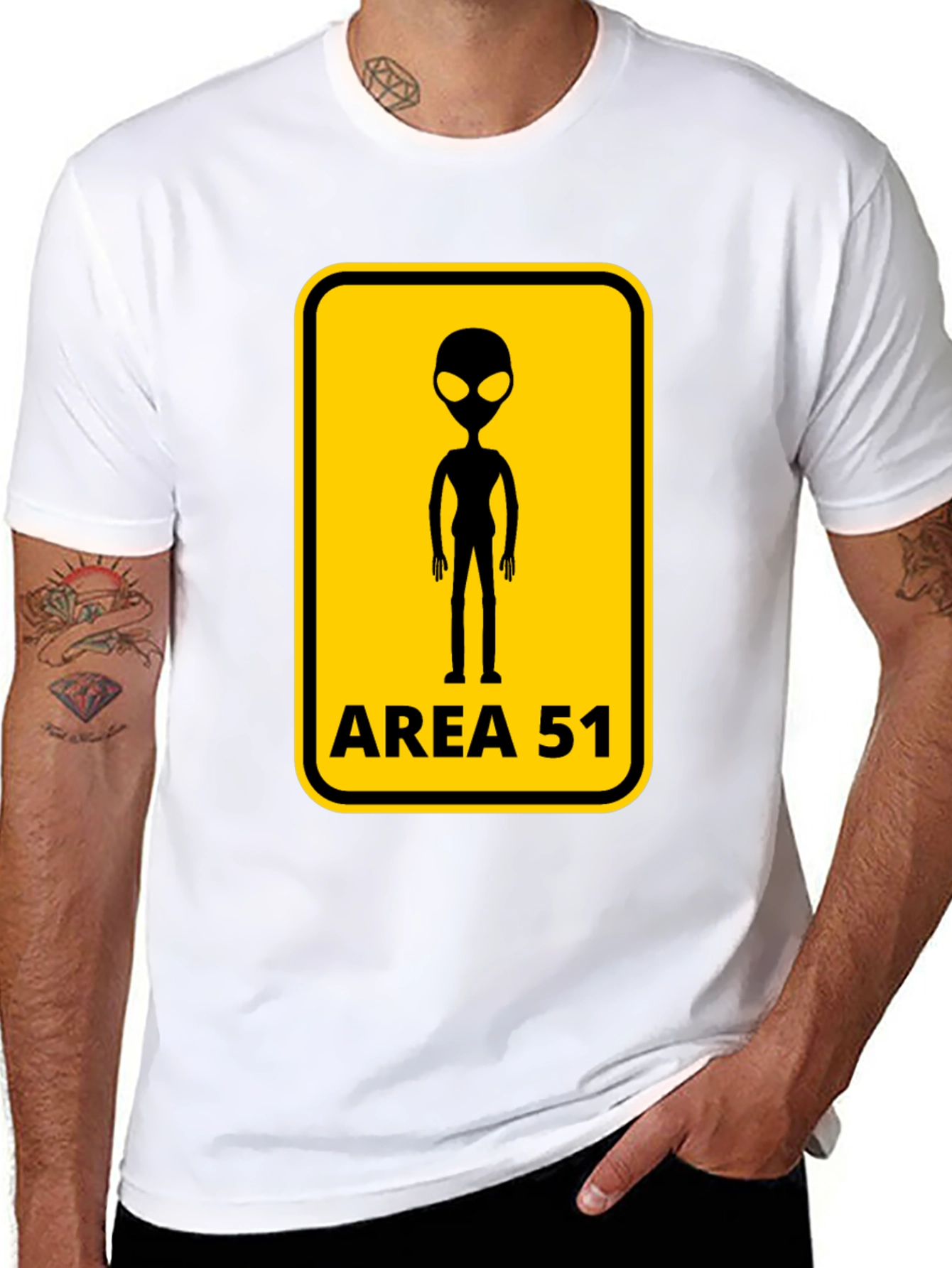 Area 51 Alien Graphic T-Shirt