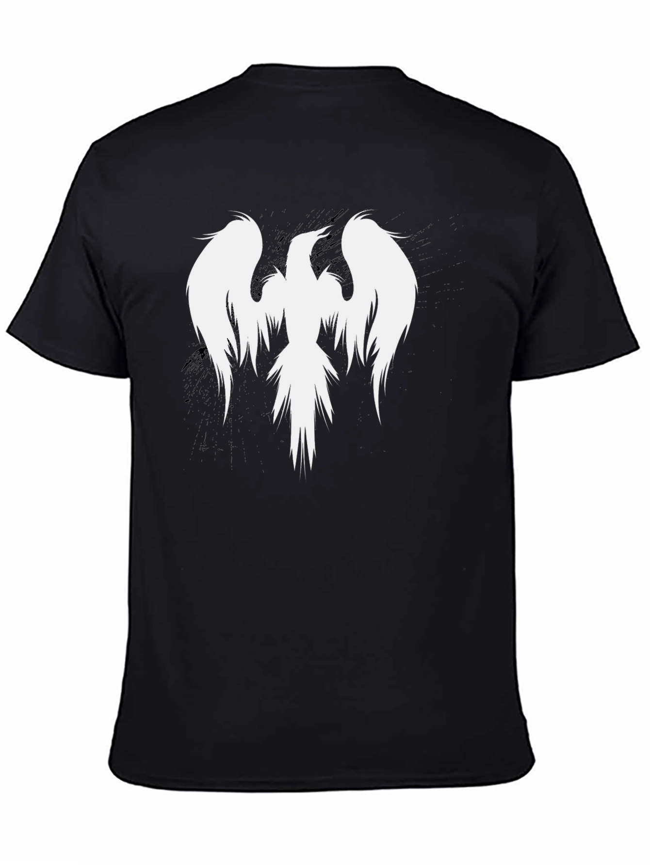 Phoenix Graphic Black T-Shirt - Cool Bird Design