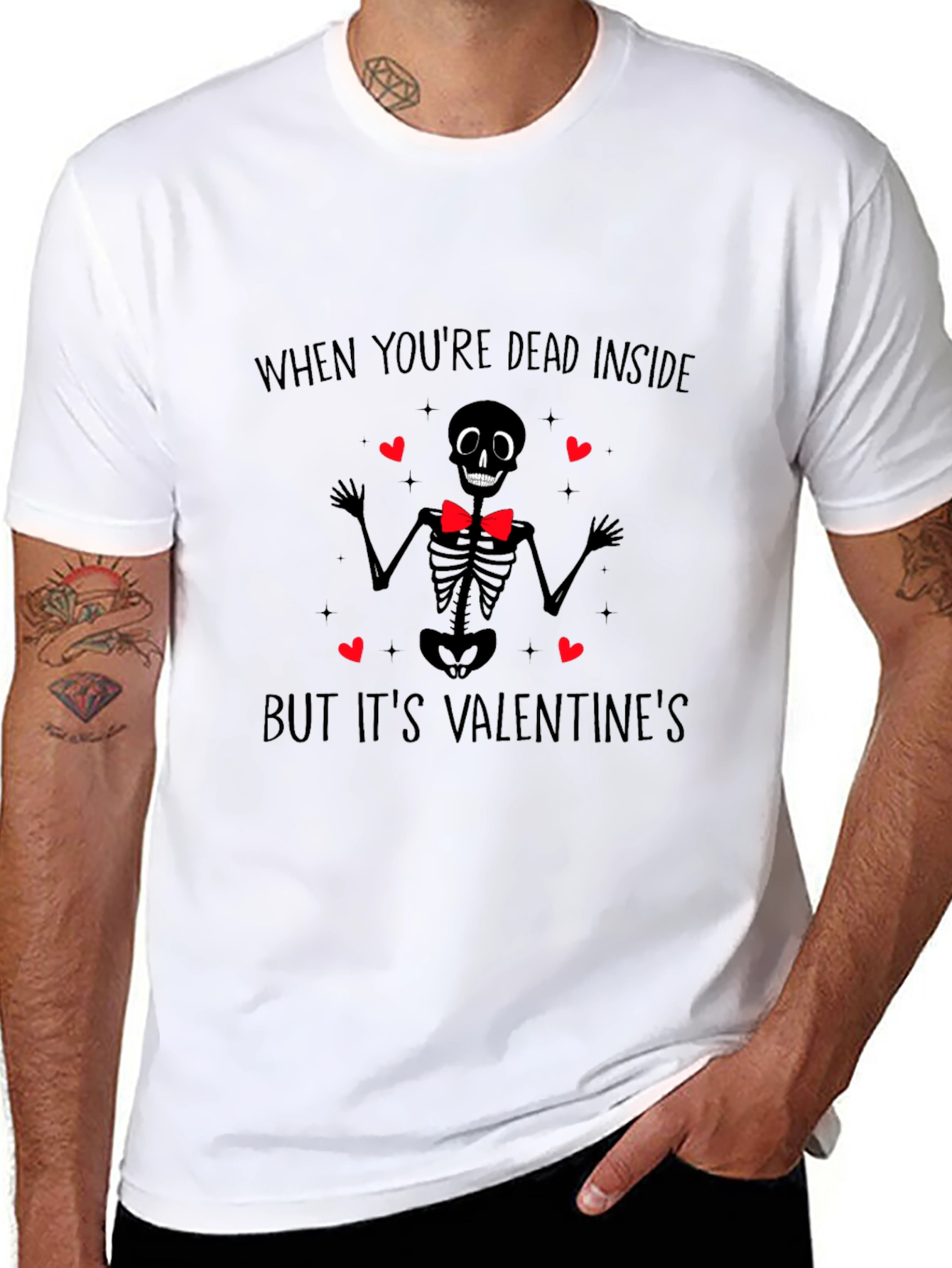 Dead Inside Valentines Day T-Shirt