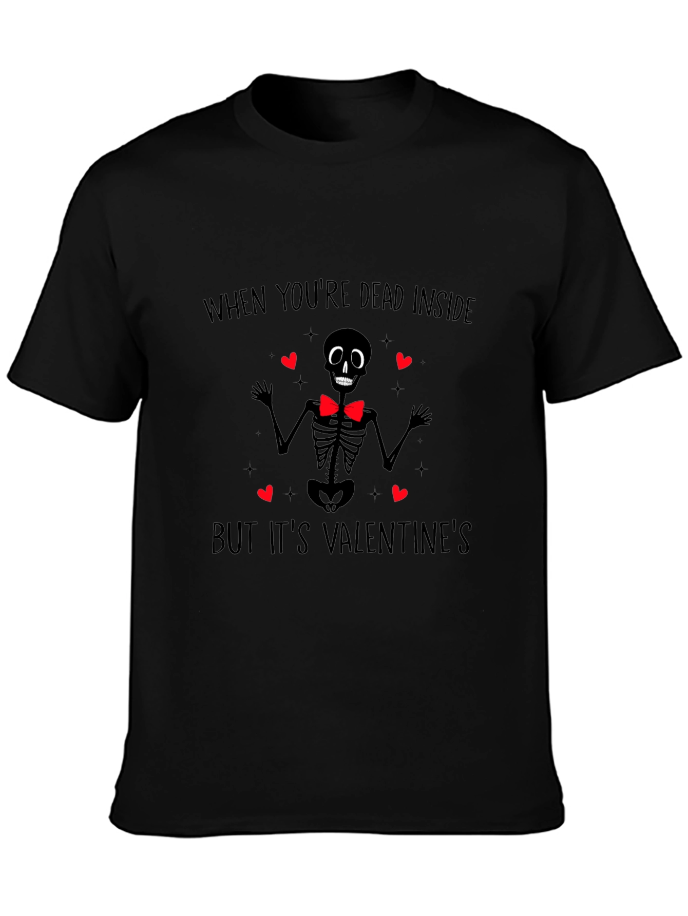 Dead Inside Valentines Day T-Shirt