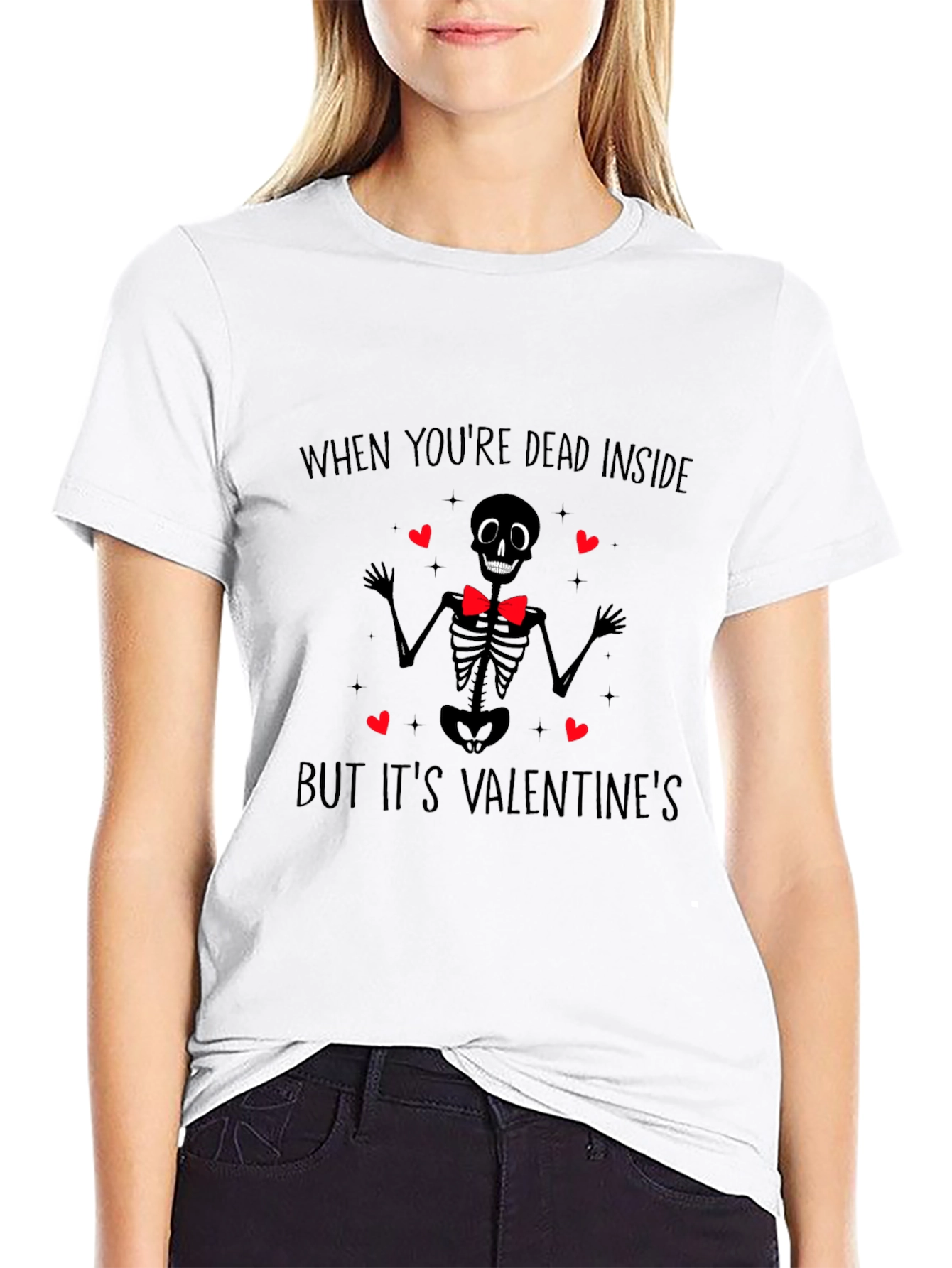 Dead Inside Valentines Day T-Shirt
