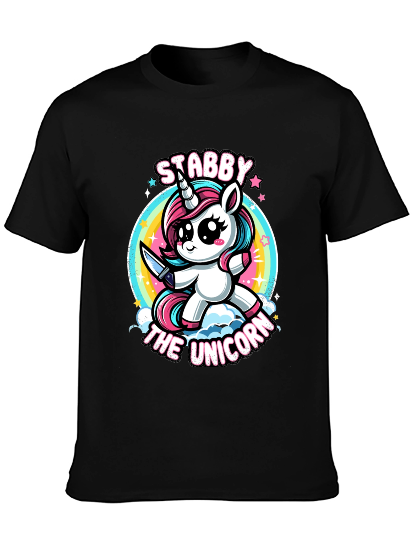 Stabby The Unicorn Graphic T-Shirt