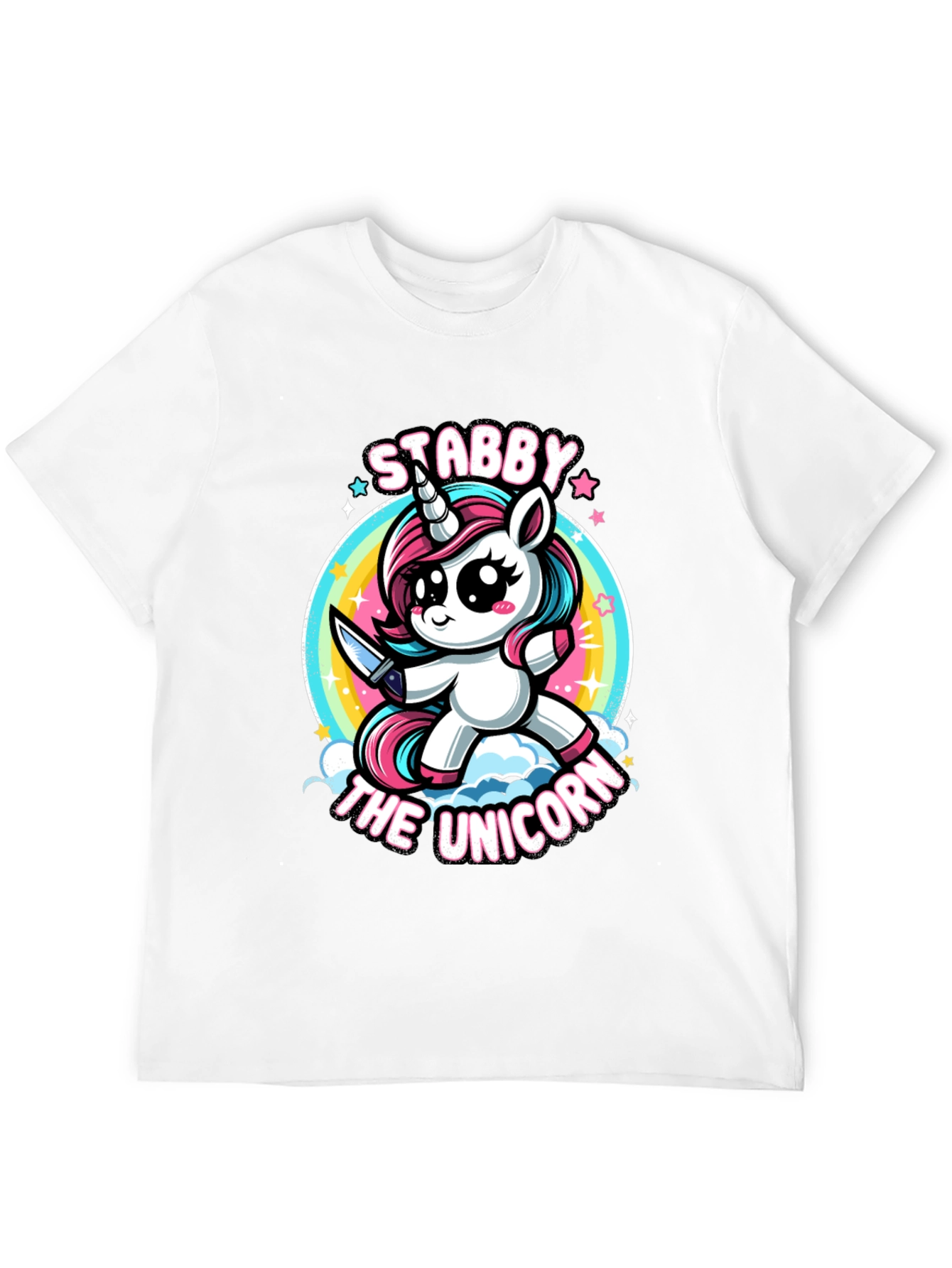 Stabby The Unicorn Graphic T-Shirt